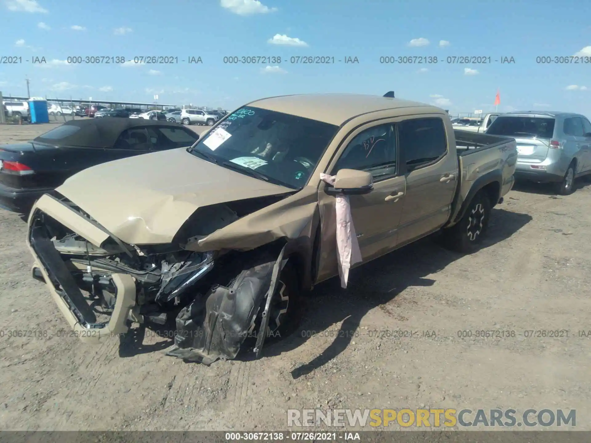 2 Photograph of a damaged car 3TMCZ5AN4LM359041 TOYOTA TACOMA 4WD 2020