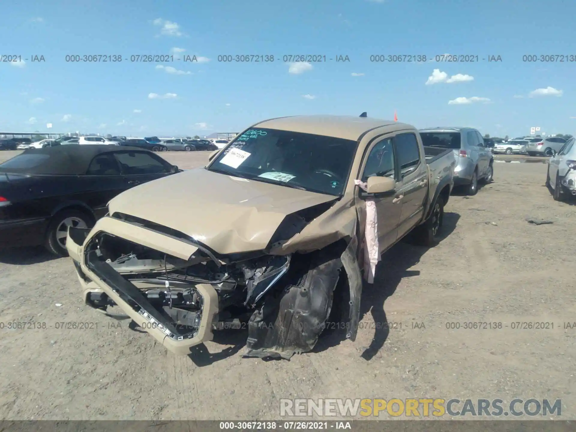 6 Photograph of a damaged car 3TMCZ5AN4LM359041 TOYOTA TACOMA 4WD 2020