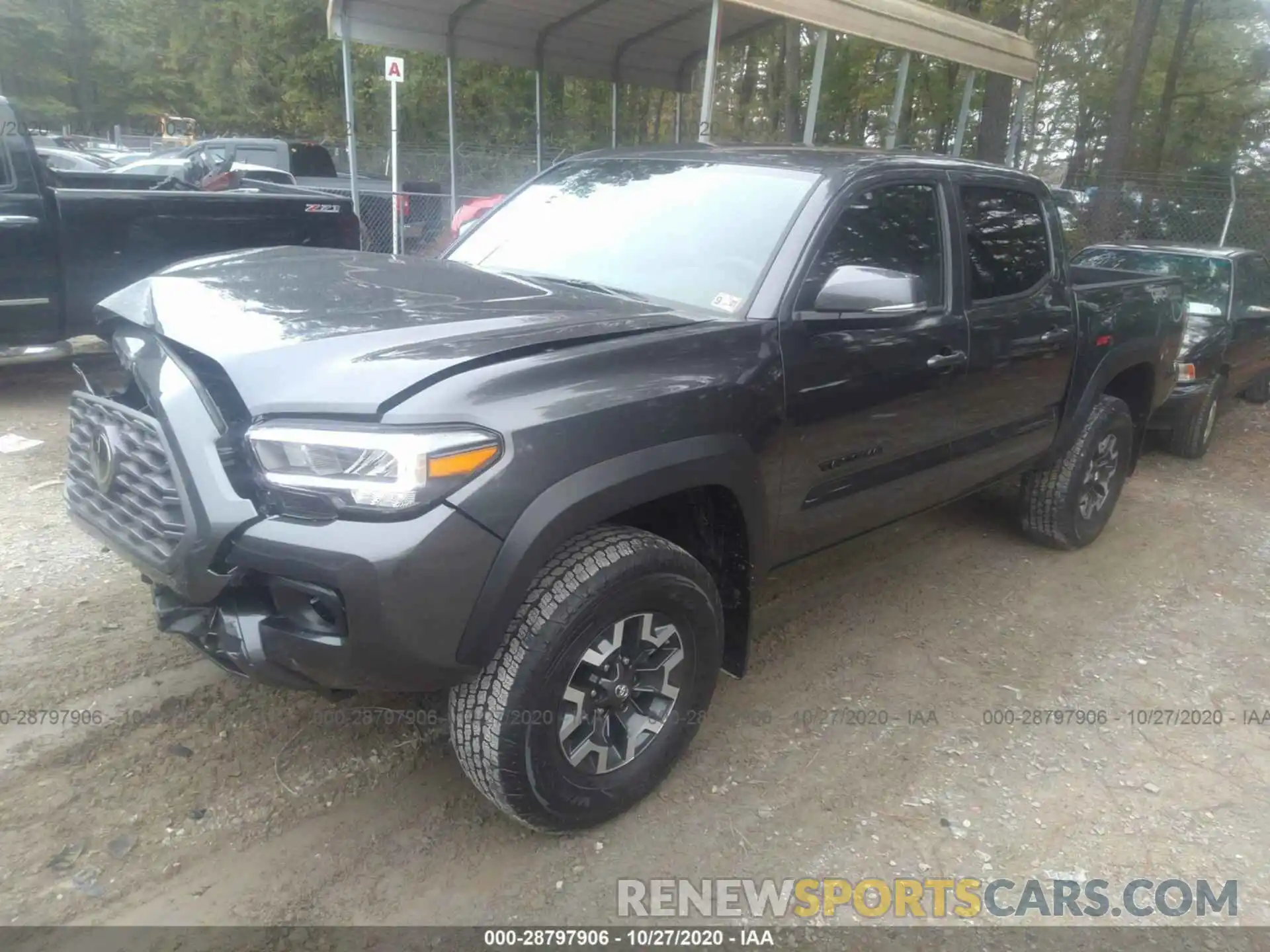 2 Photograph of a damaged car 3TMCZ5AN4LM363011 TOYOTA TACOMA 4WD 2020