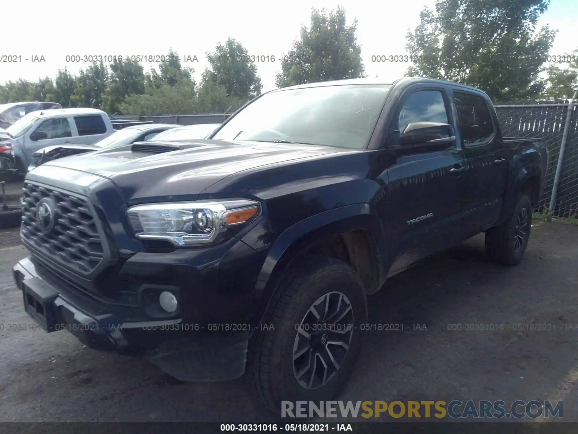 2 Photograph of a damaged car 3TMCZ5AN4LM363171 TOYOTA TACOMA 4WD 2020