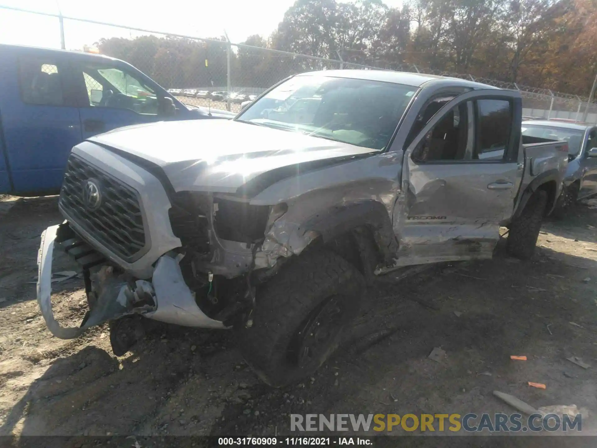 2 Photograph of a damaged car 3TMCZ5AN5LM291607 TOYOTA TACOMA 4WD 2020