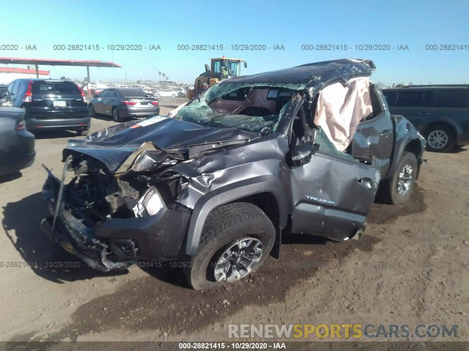 2 Photograph of a damaged car 3TMCZ5AN5LM298699 TOYOTA TACOMA 4WD 2020