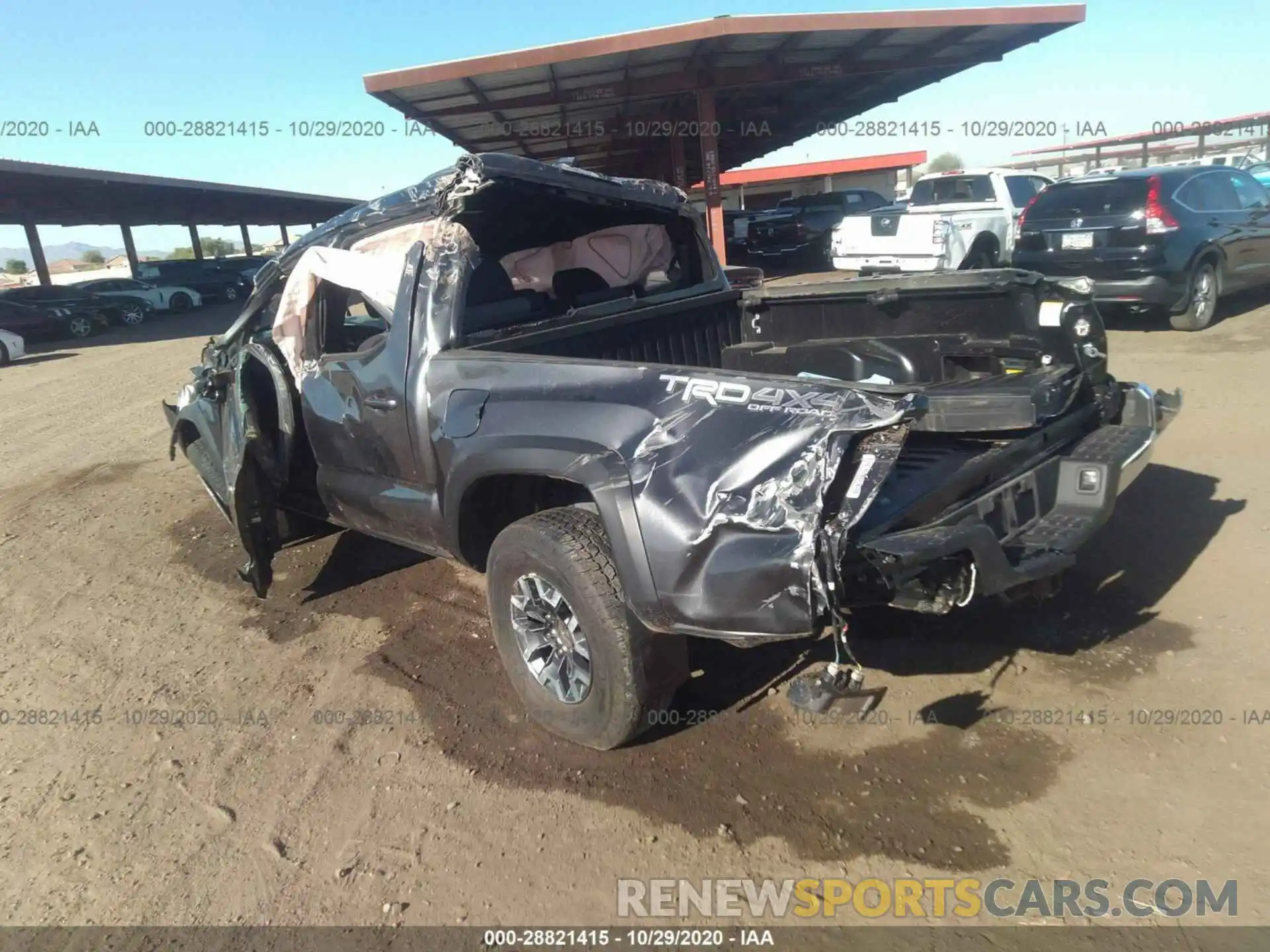 3 Photograph of a damaged car 3TMCZ5AN5LM298699 TOYOTA TACOMA 4WD 2020