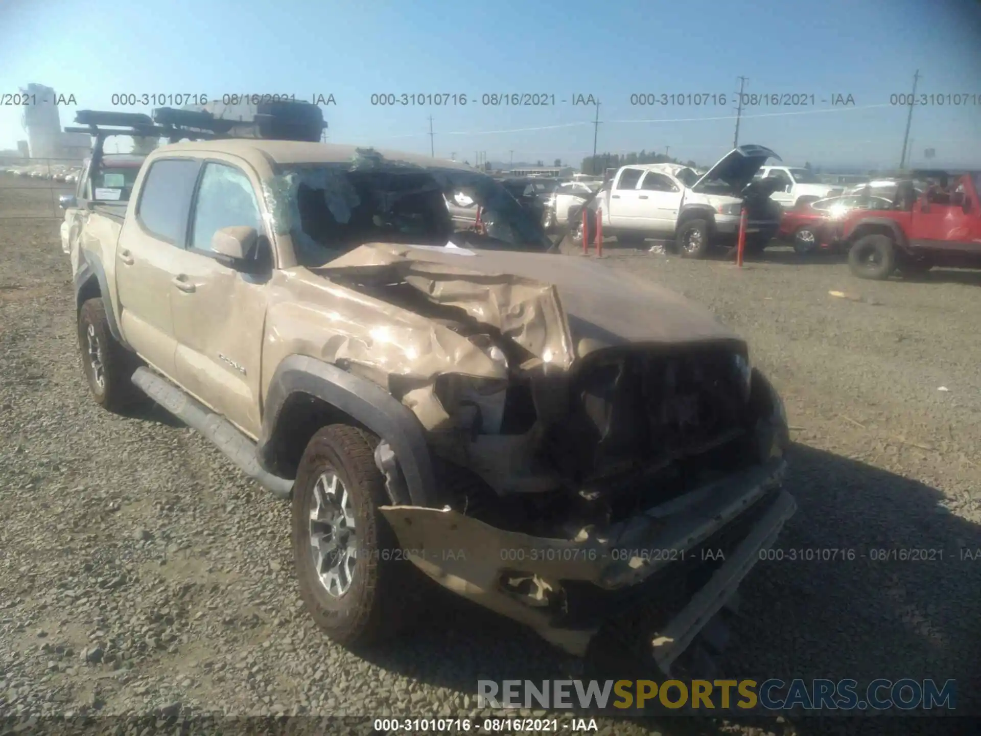 6 Photograph of a damaged car 3TMCZ5AN5LM308132 TOYOTA TACOMA 4WD 2020