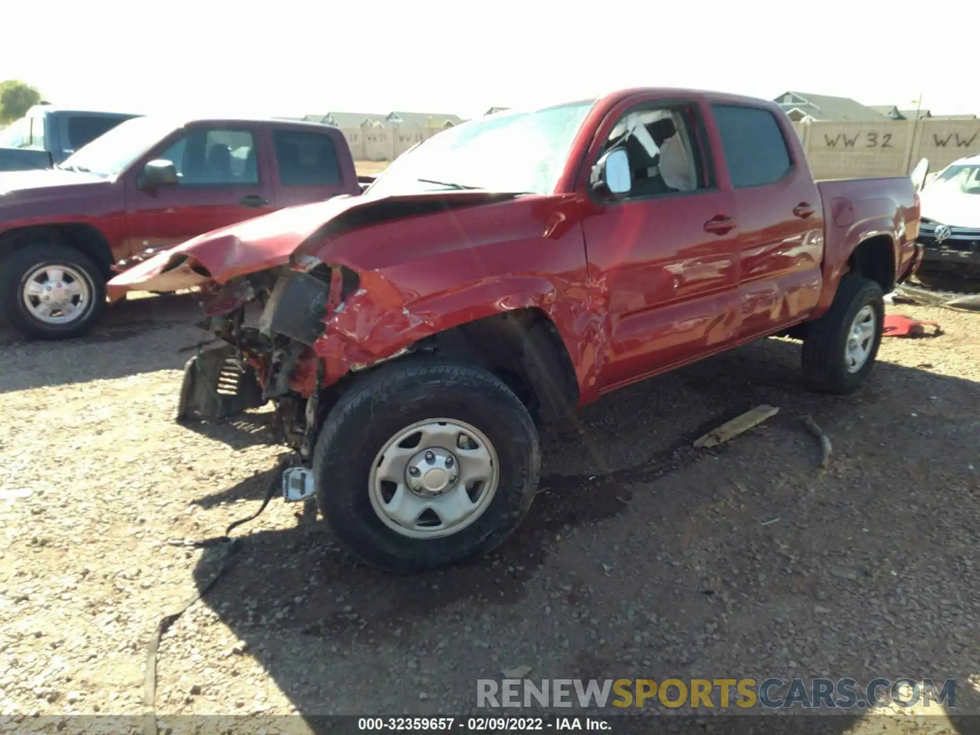 2 Photograph of a damaged car 3TMCZ5AN5LM311497 TOYOTA TACOMA 4WD 2020