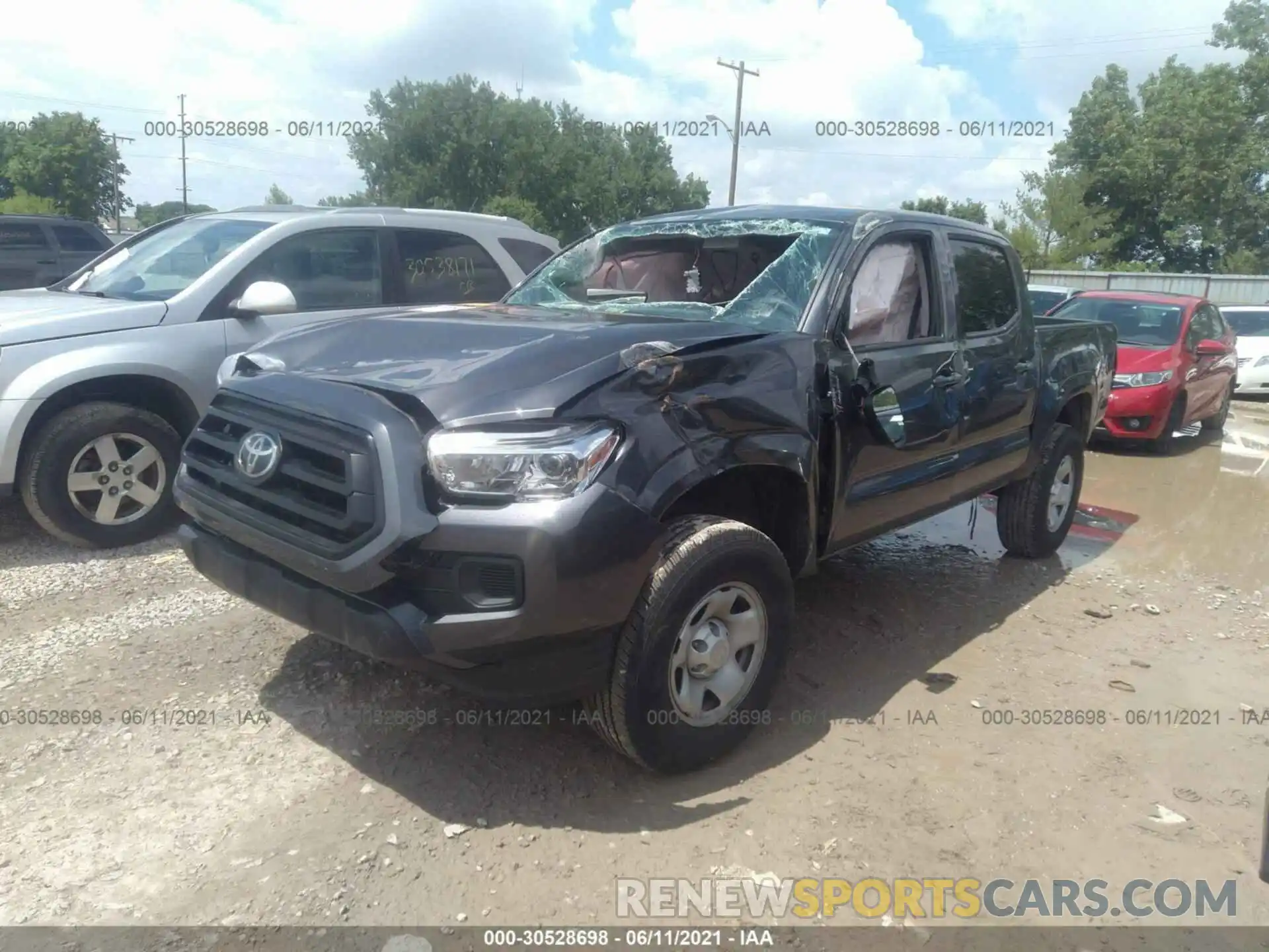 2 Photograph of a damaged car 3TMCZ5AN5LM313539 TOYOTA TACOMA 4WD 2020