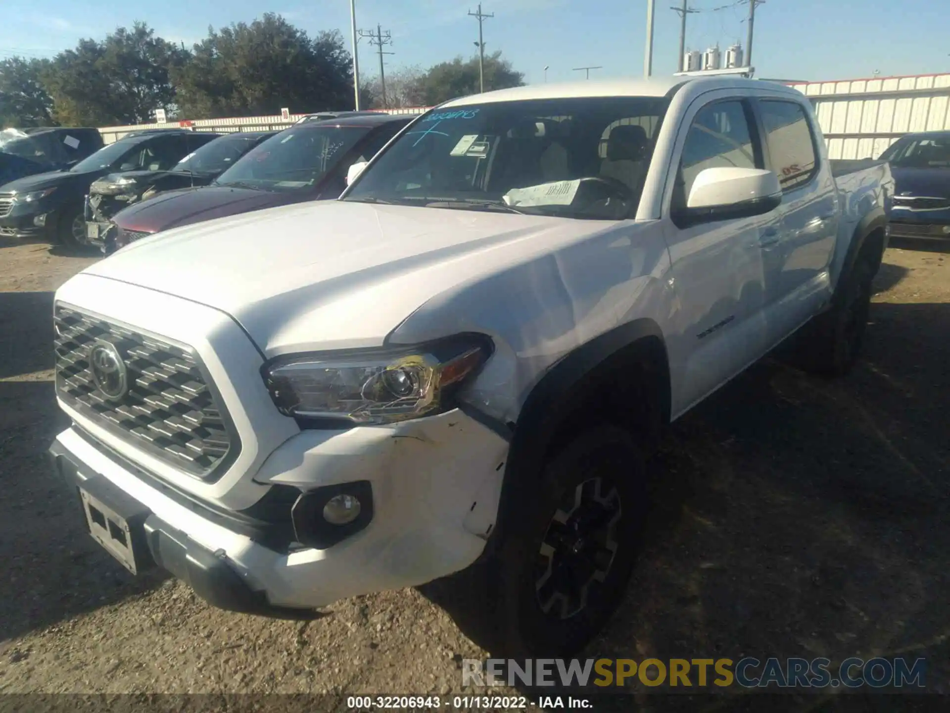 2 Photograph of a damaged car 3TMCZ5AN5LM314190 TOYOTA TACOMA 4WD 2020