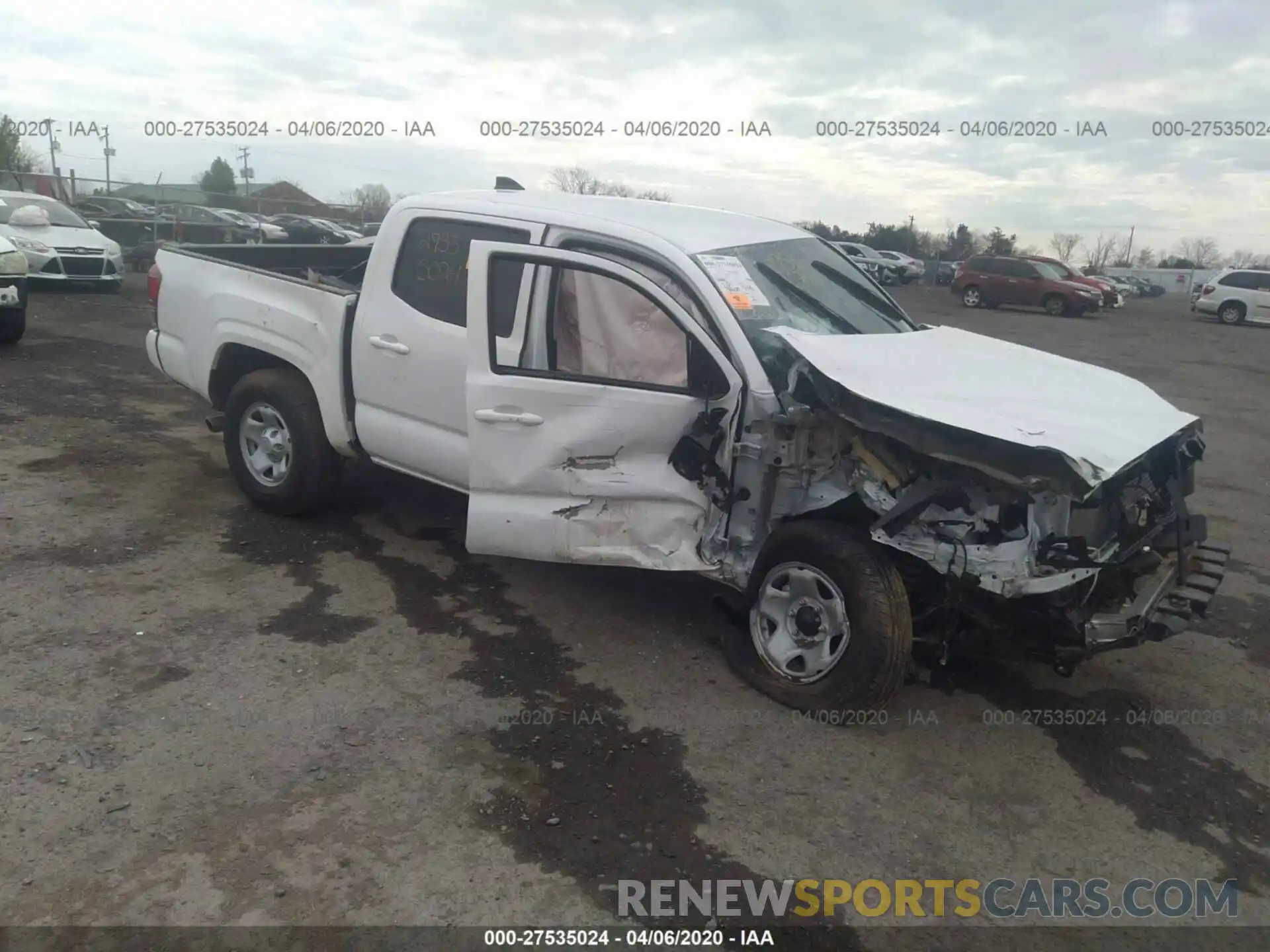 1 Photograph of a damaged car 3TMCZ5AN5LM317963 TOYOTA TACOMA 4WD 2020