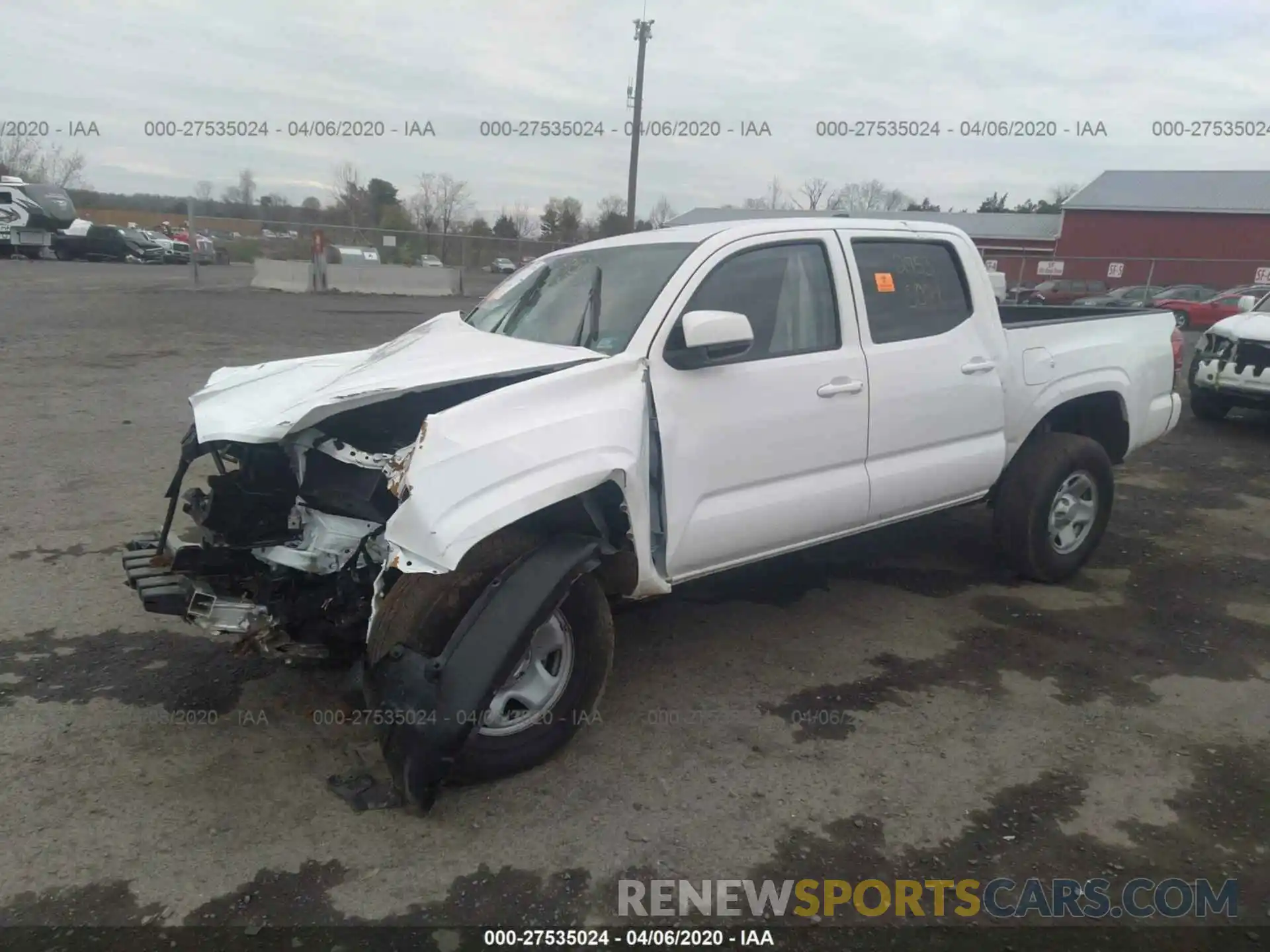 2 Photograph of a damaged car 3TMCZ5AN5LM317963 TOYOTA TACOMA 4WD 2020