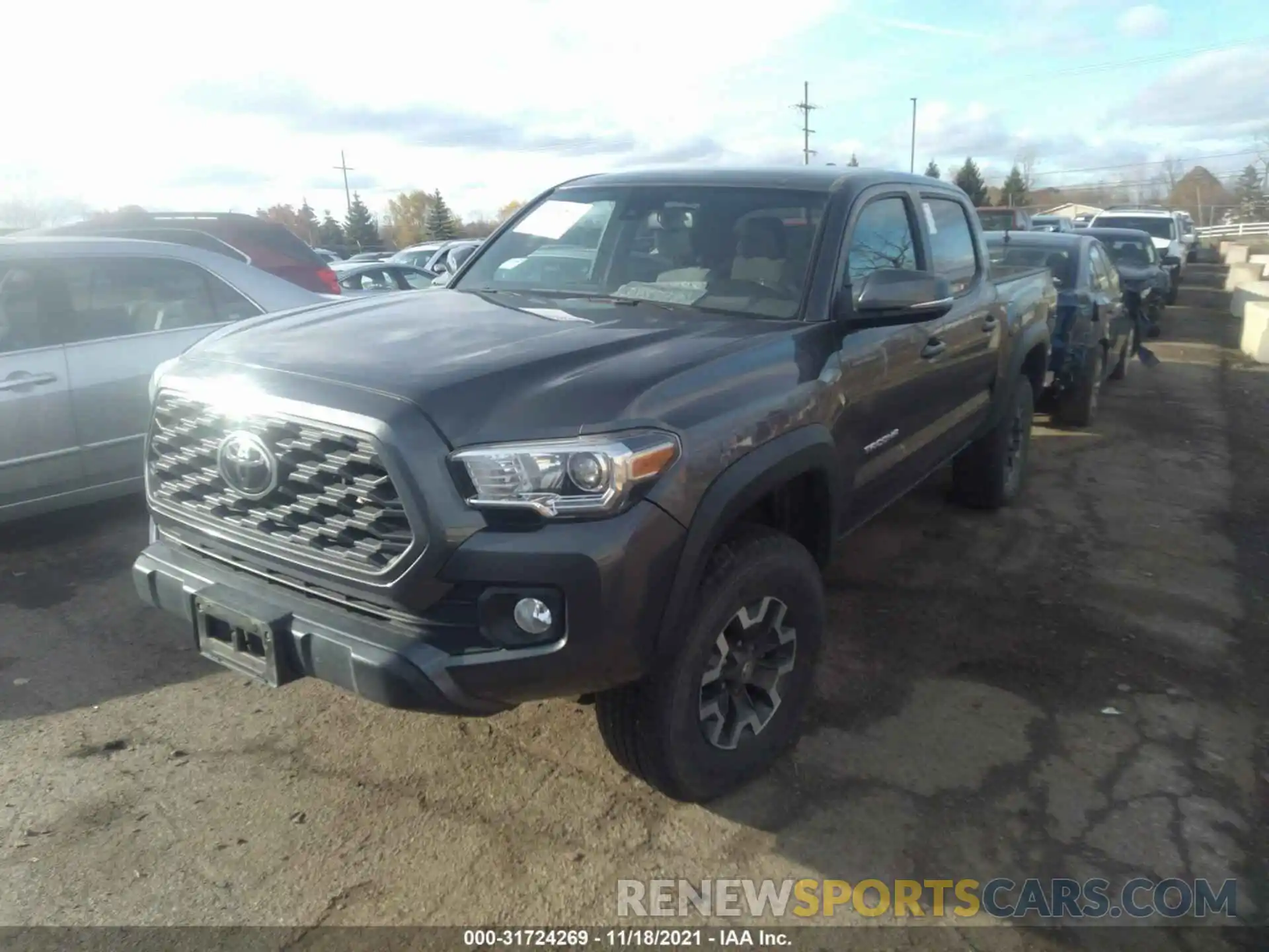 2 Photograph of a damaged car 3TMCZ5AN5LM322614 TOYOTA TACOMA 4WD 2020