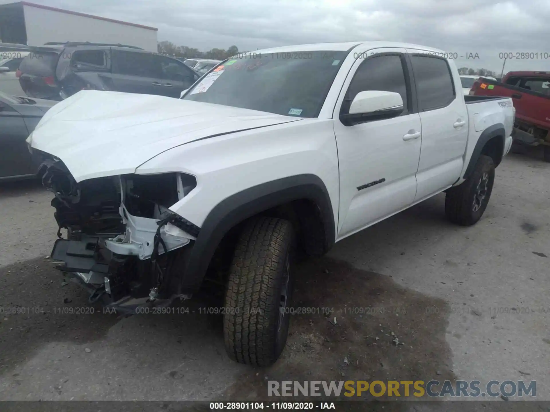 2 Photograph of a damaged car 3TMCZ5AN5LM324296 TOYOTA TACOMA 4WD 2020