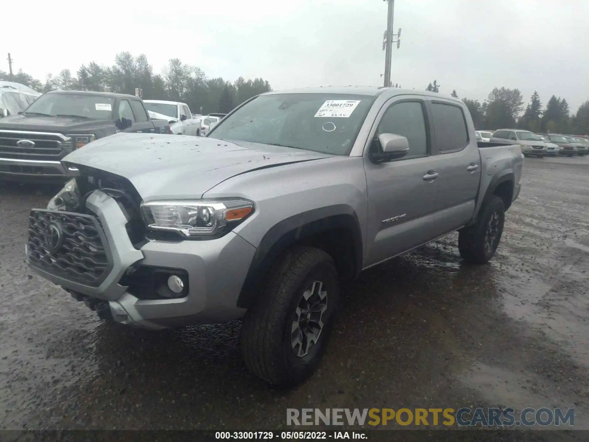 2 Фотография поврежденного автомобиля 3TMCZ5AN5LM328185 TOYOTA TACOMA 4WD 2020