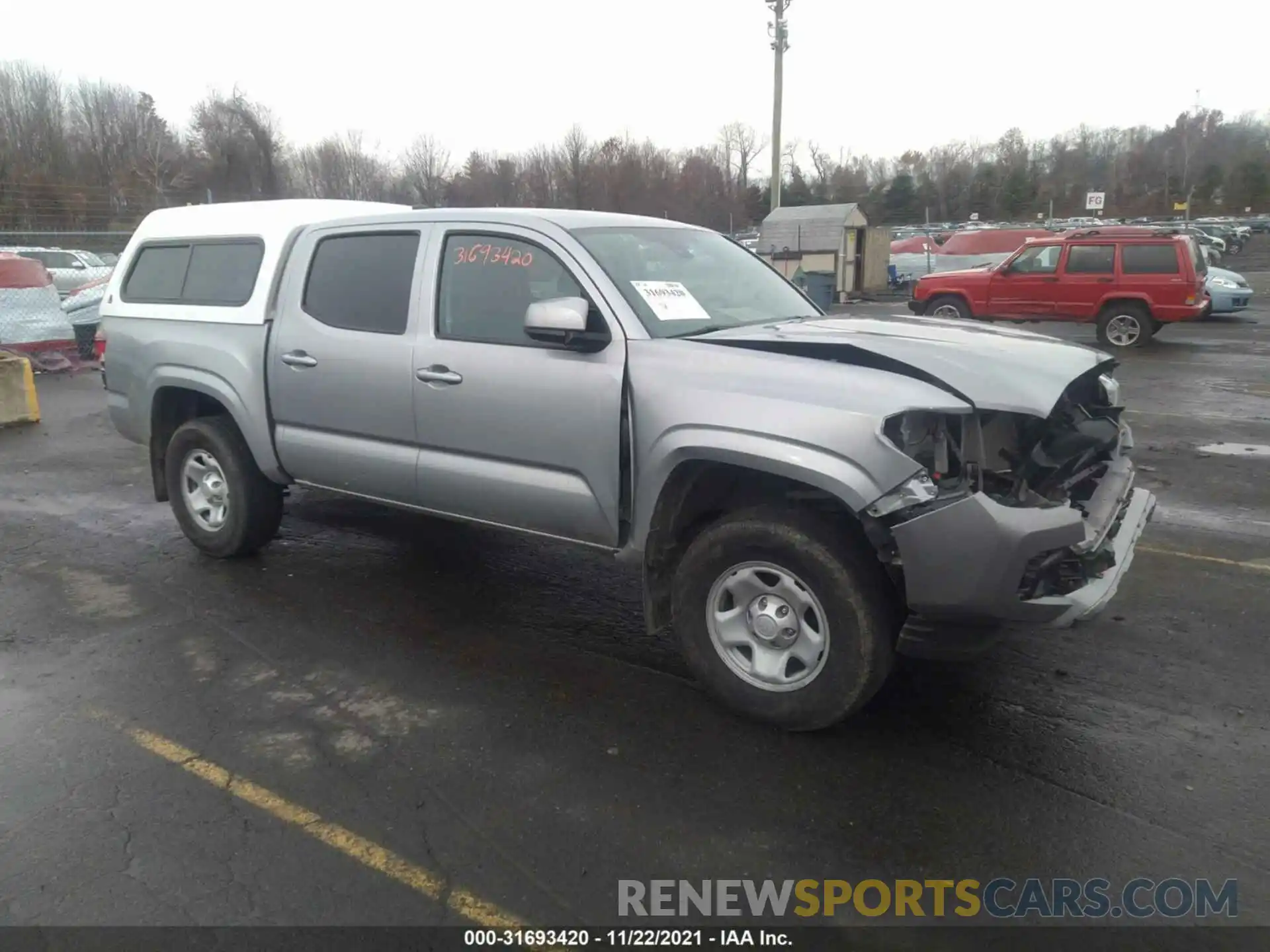 1 Photograph of a damaged car 3TMCZ5AN5LM329305 TOYOTA TACOMA 4WD 2020