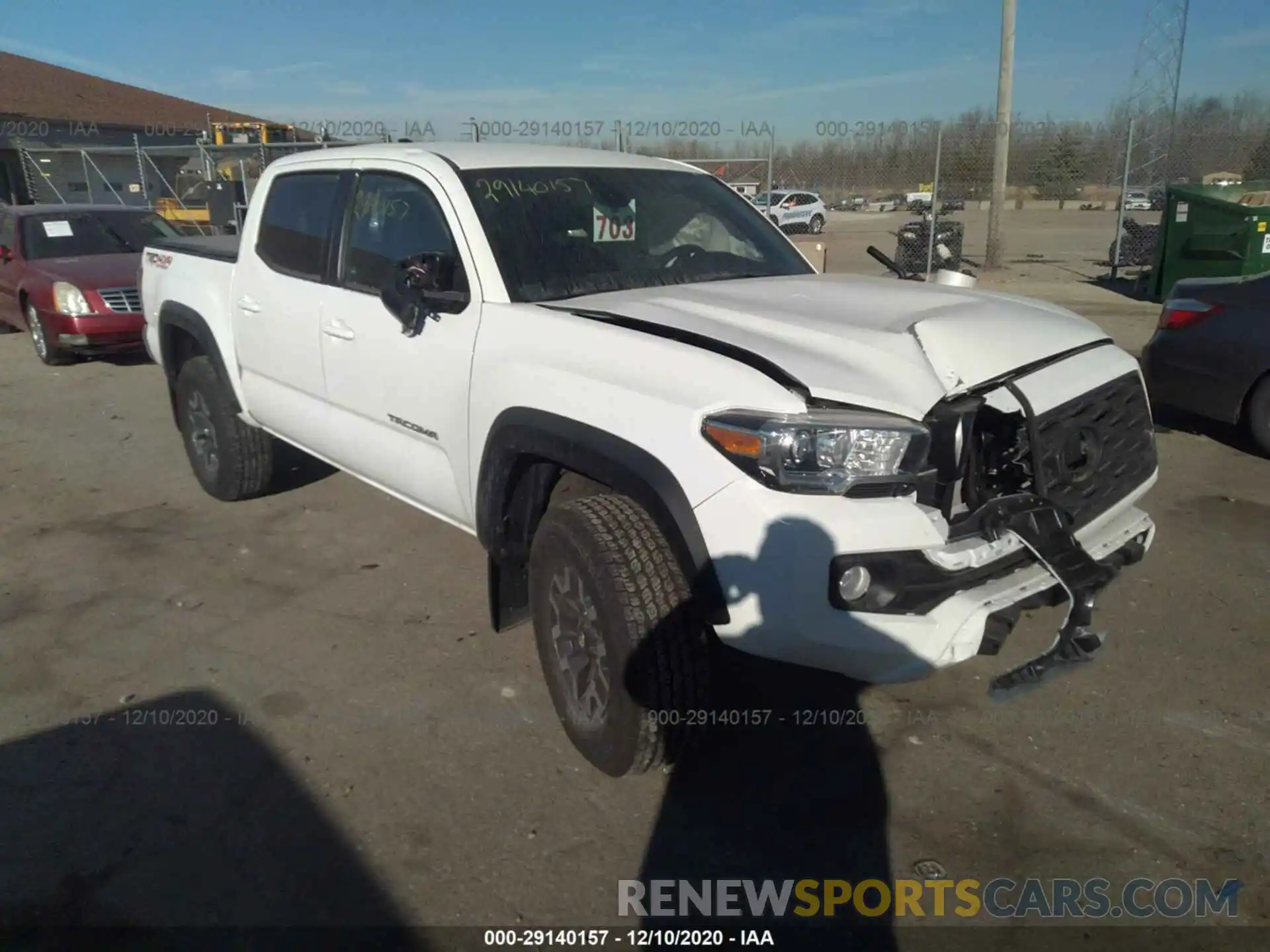 1 Photograph of a damaged car 3TMCZ5AN5LM332995 TOYOTA TACOMA 4WD 2020