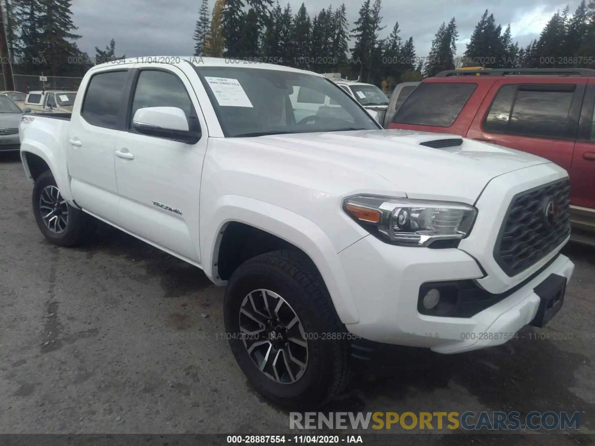 1 Photograph of a damaged car 3TMCZ5AN5LM336044 TOYOTA TACOMA 4WD 2020