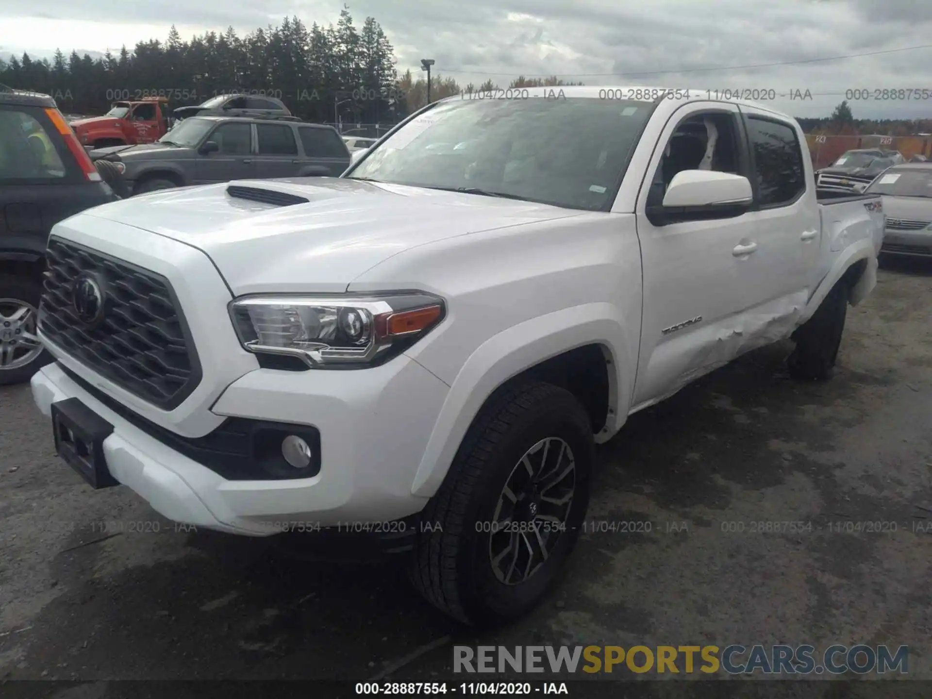 2 Photograph of a damaged car 3TMCZ5AN5LM336044 TOYOTA TACOMA 4WD 2020