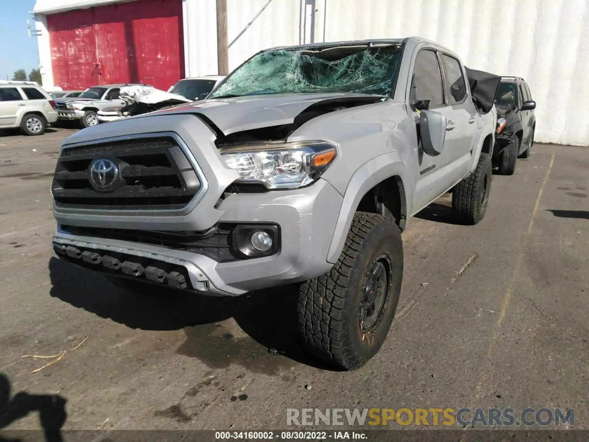 2 Photograph of a damaged car 3TMCZ5AN5LM353653 TOYOTA TACOMA 4WD 2020