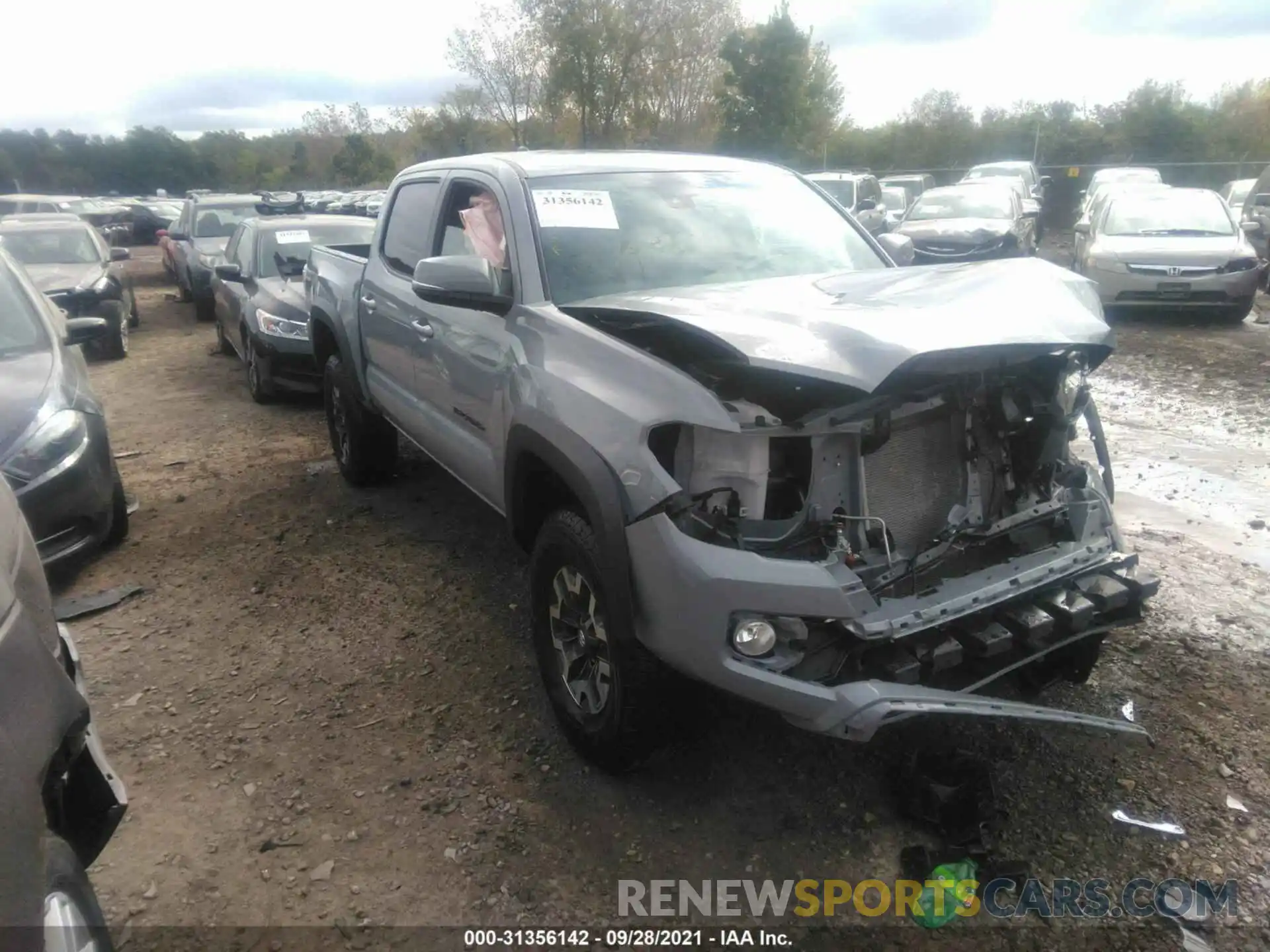 1 Photograph of a damaged car 3TMCZ5AN5LM365625 TOYOTA TACOMA 4WD 2020