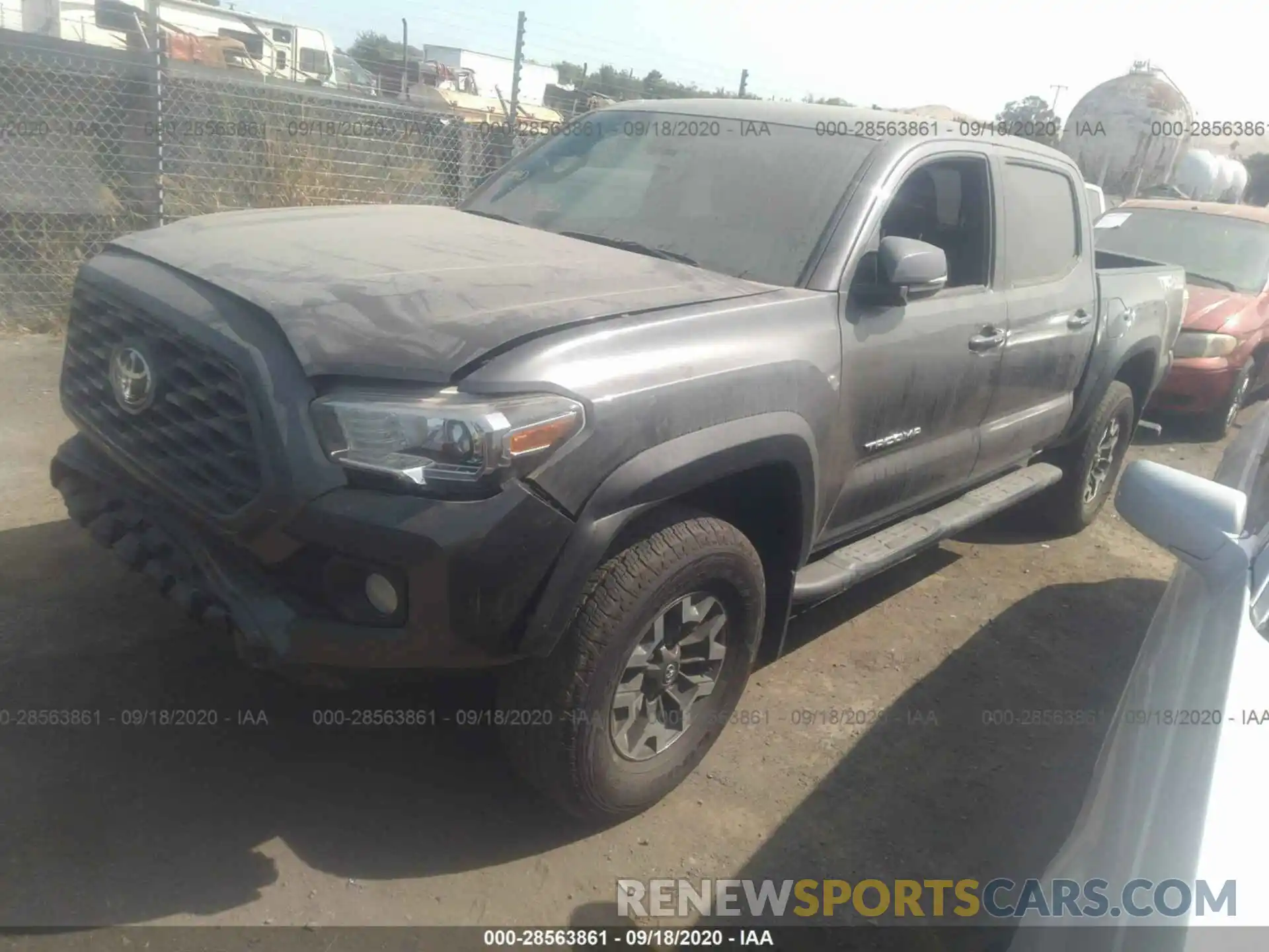 2 Photograph of a damaged car 3TMCZ5AN6LM308303 TOYOTA TACOMA 4WD 2020