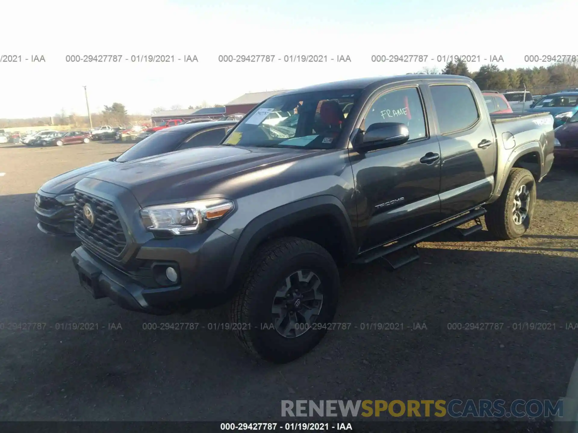 2 Photograph of a damaged car 3TMCZ5AN6LM313761 TOYOTA TACOMA 4WD 2020