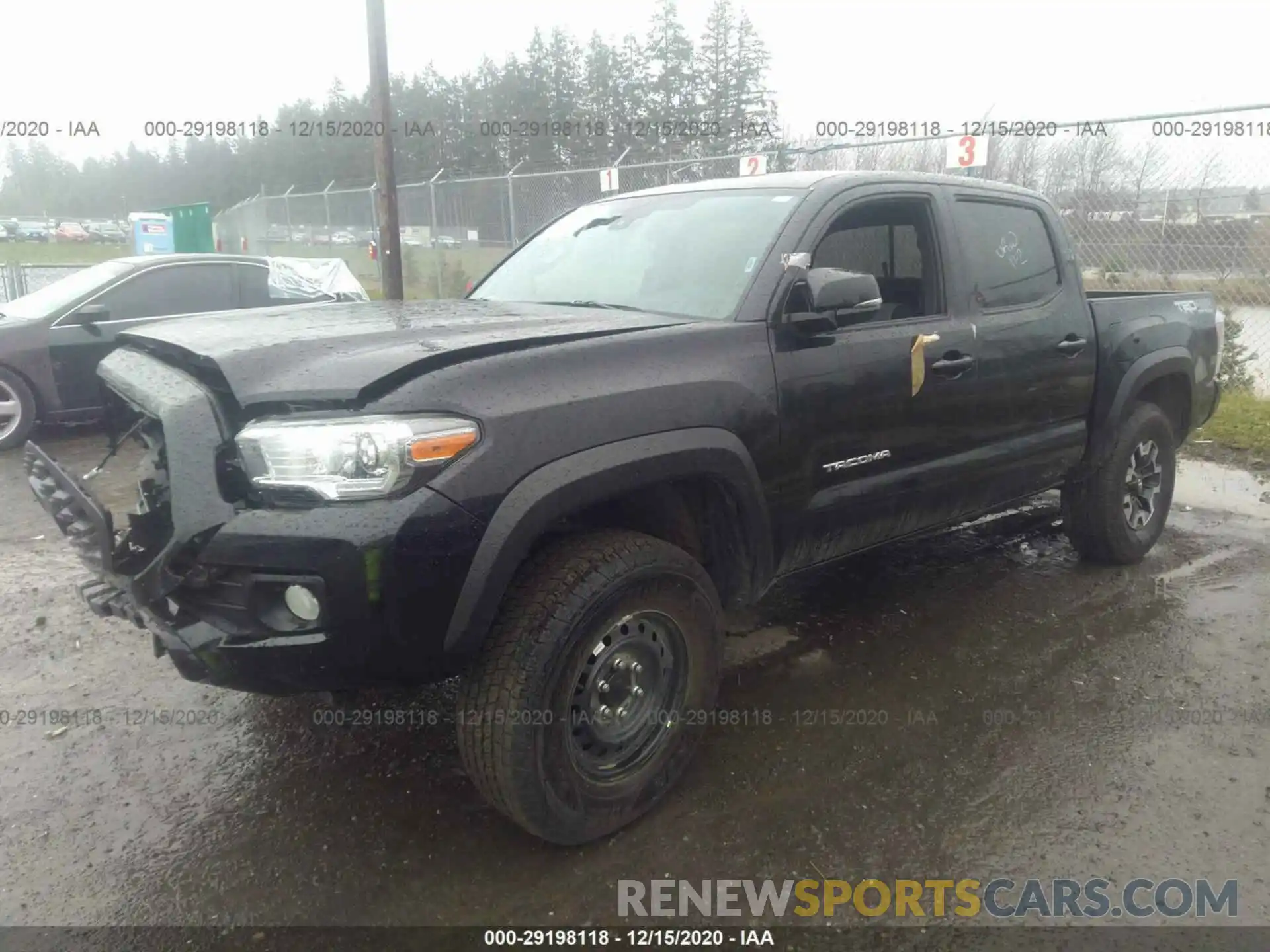 2 Photograph of a damaged car 3TMCZ5AN6LM326560 TOYOTA TACOMA 4WD 2020