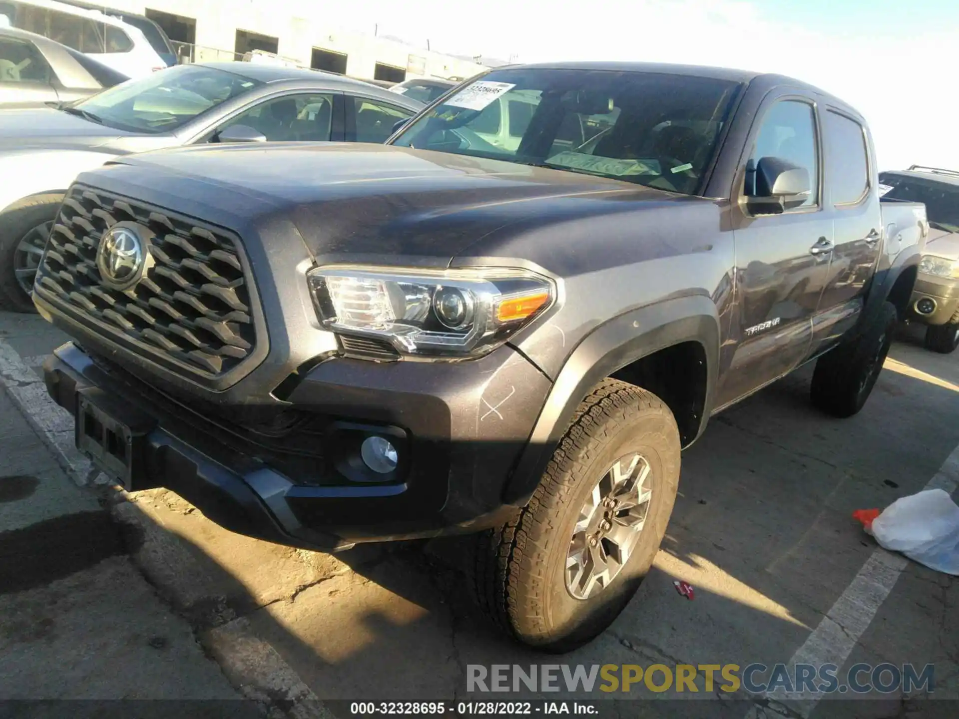 2 Photograph of a damaged car 3TMCZ5AN6LM331984 TOYOTA TACOMA 4WD 2020