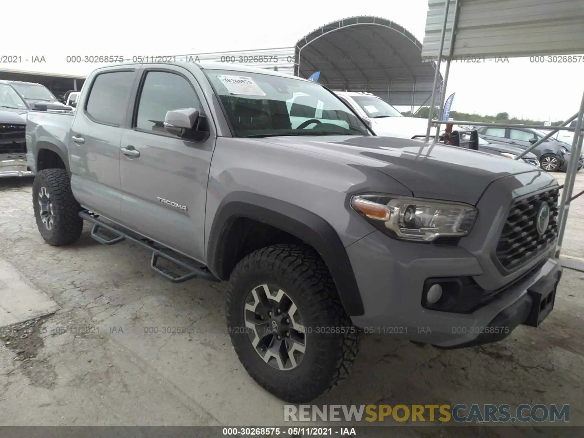 1 Photograph of a damaged car 3TMCZ5AN6LM337834 TOYOTA TACOMA 4WD 2020