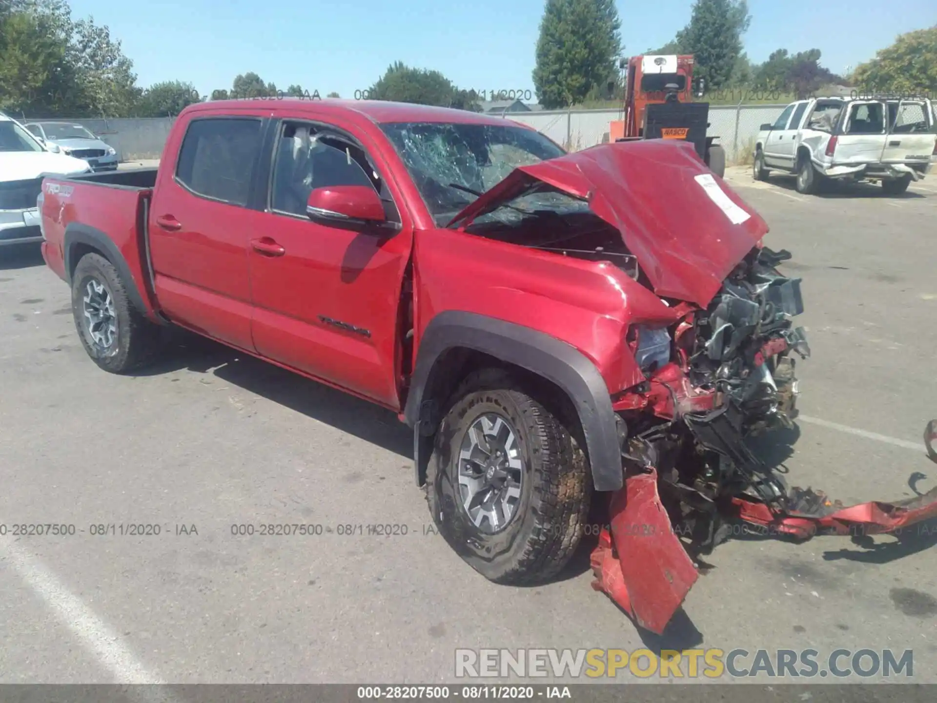 1 Фотография поврежденного автомобиля 3TMCZ5AN6LM342872 TOYOTA TACOMA 4WD 2020