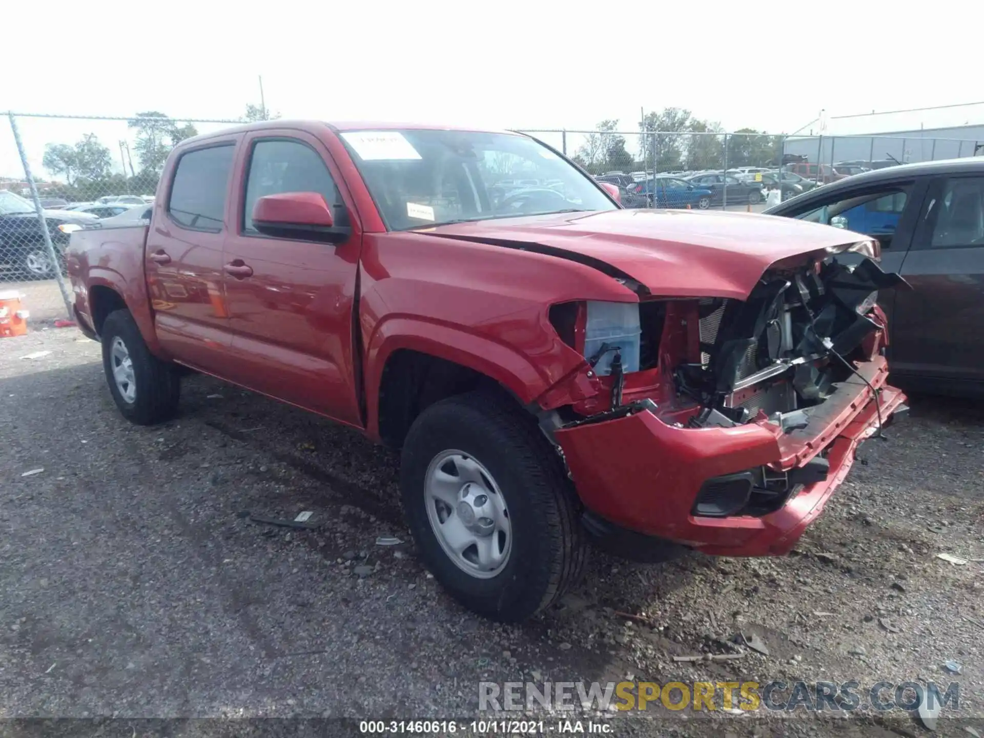 1 Photograph of a damaged car 3TMCZ5AN6LM355413 TOYOTA TACOMA 4WD 2020