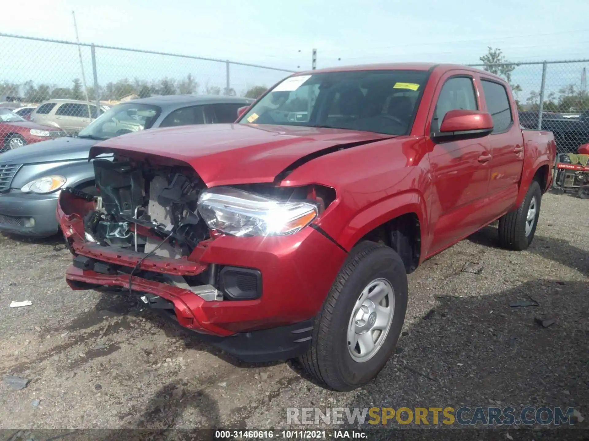 2 Photograph of a damaged car 3TMCZ5AN6LM355413 TOYOTA TACOMA 4WD 2020