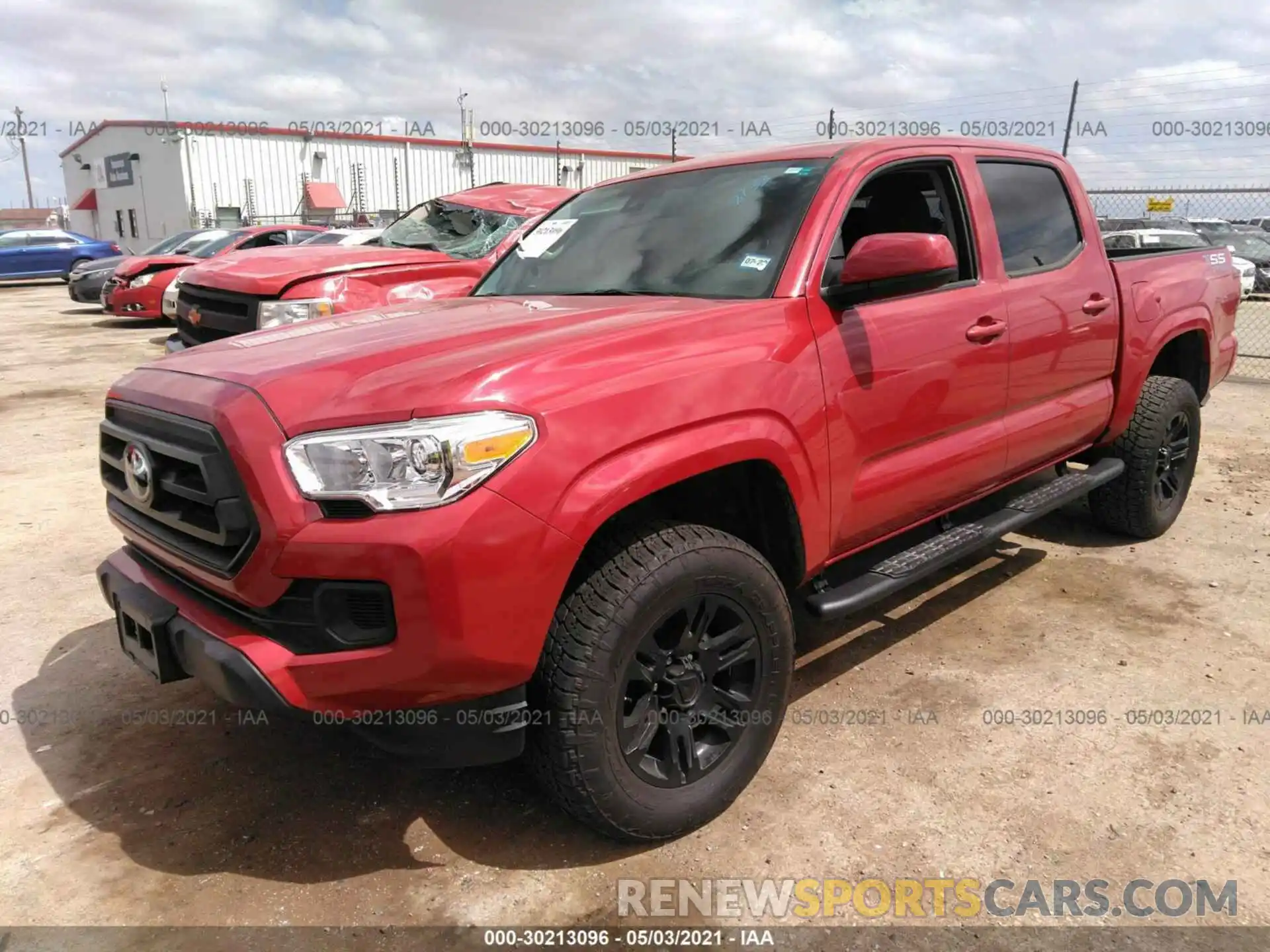 2 Photograph of a damaged car 3TMCZ5AN6LM358733 TOYOTA TACOMA 4WD 2020