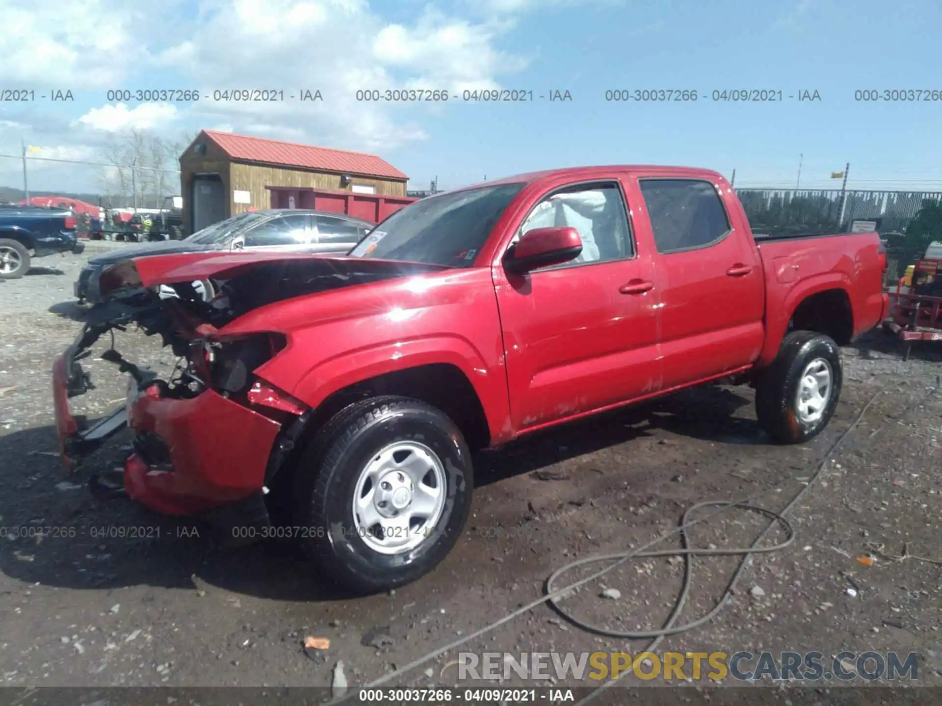 2 Photograph of a damaged car 3TMCZ5AN6LM365178 TOYOTA TACOMA 4WD 2020