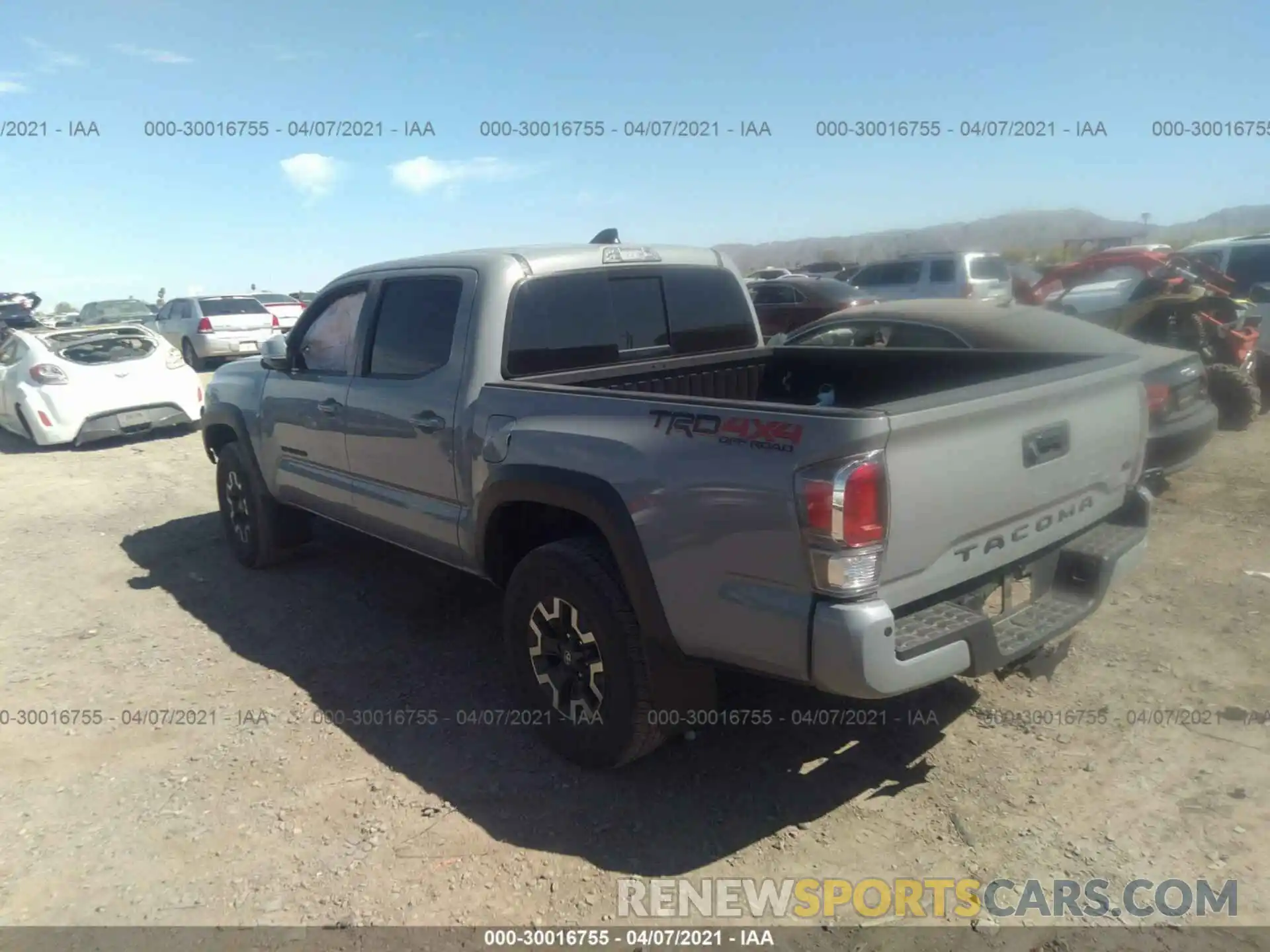 3 Photograph of a damaged car 3TMCZ5AN7LM294654 TOYOTA TACOMA 4WD 2020