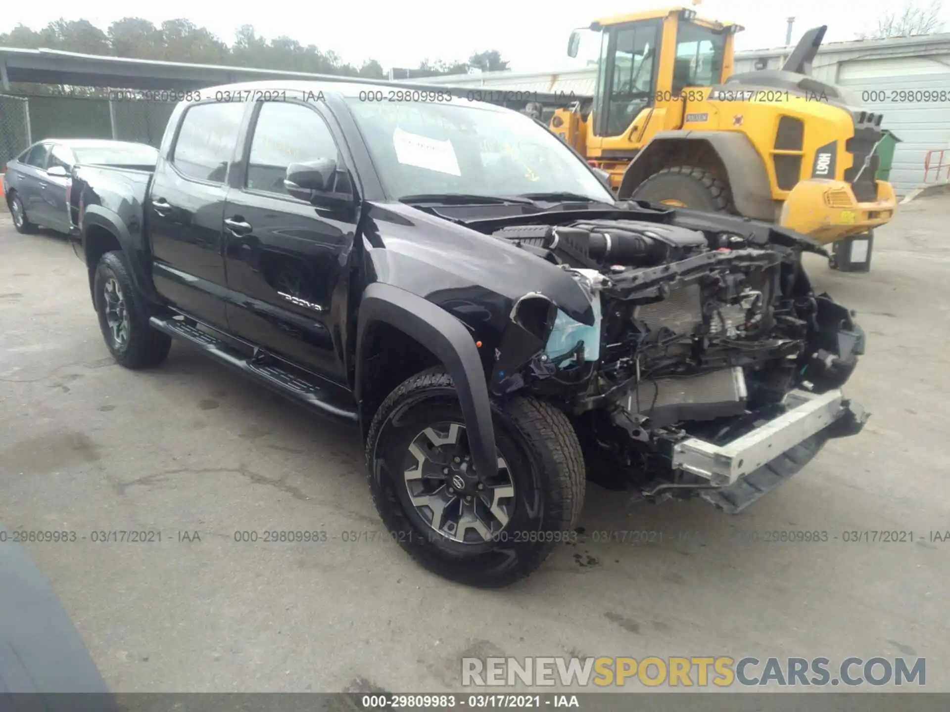 1 Photograph of a damaged car 3TMCZ5AN7LM295027 TOYOTA TACOMA 4WD 2020