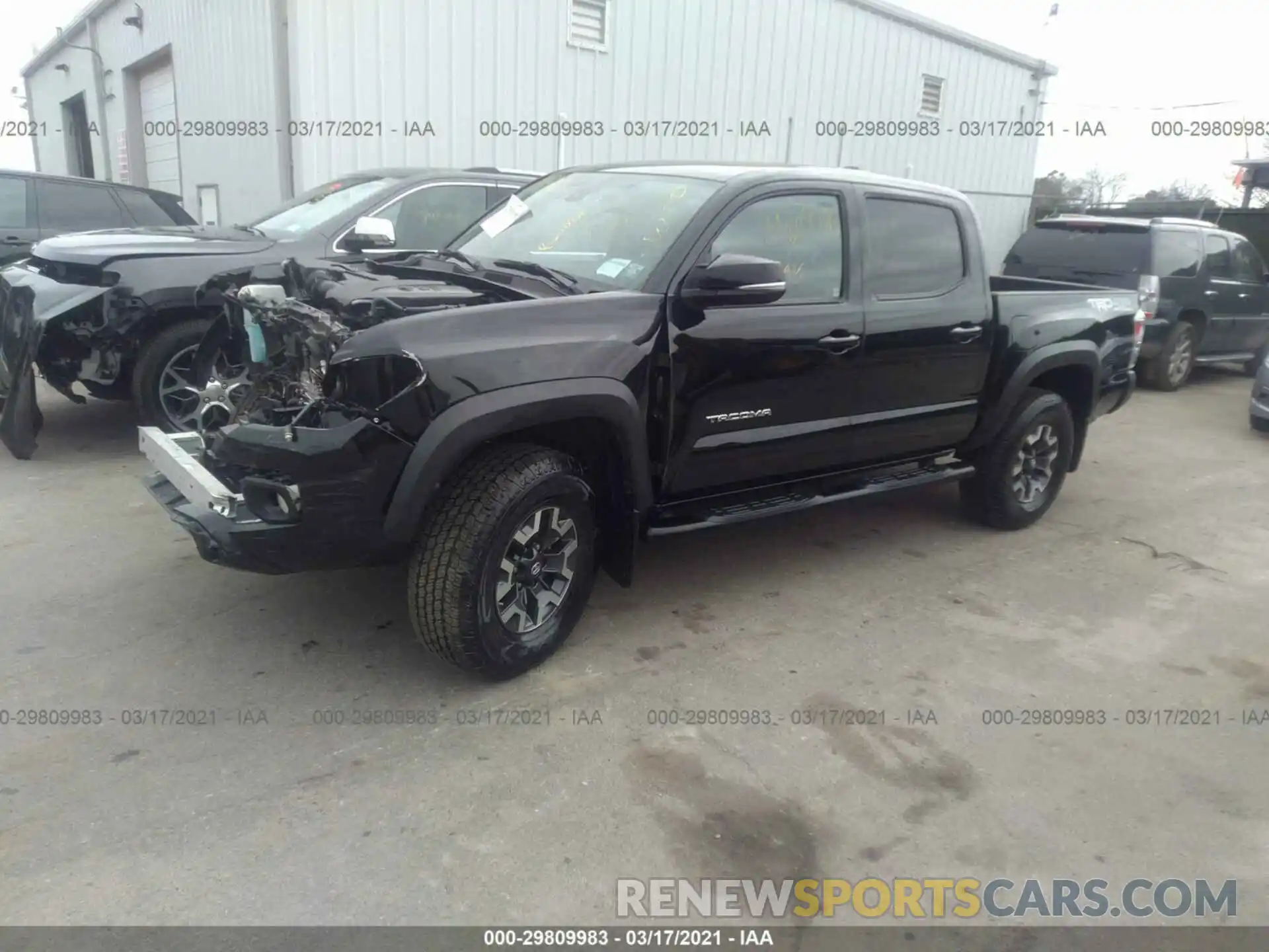 2 Photograph of a damaged car 3TMCZ5AN7LM295027 TOYOTA TACOMA 4WD 2020