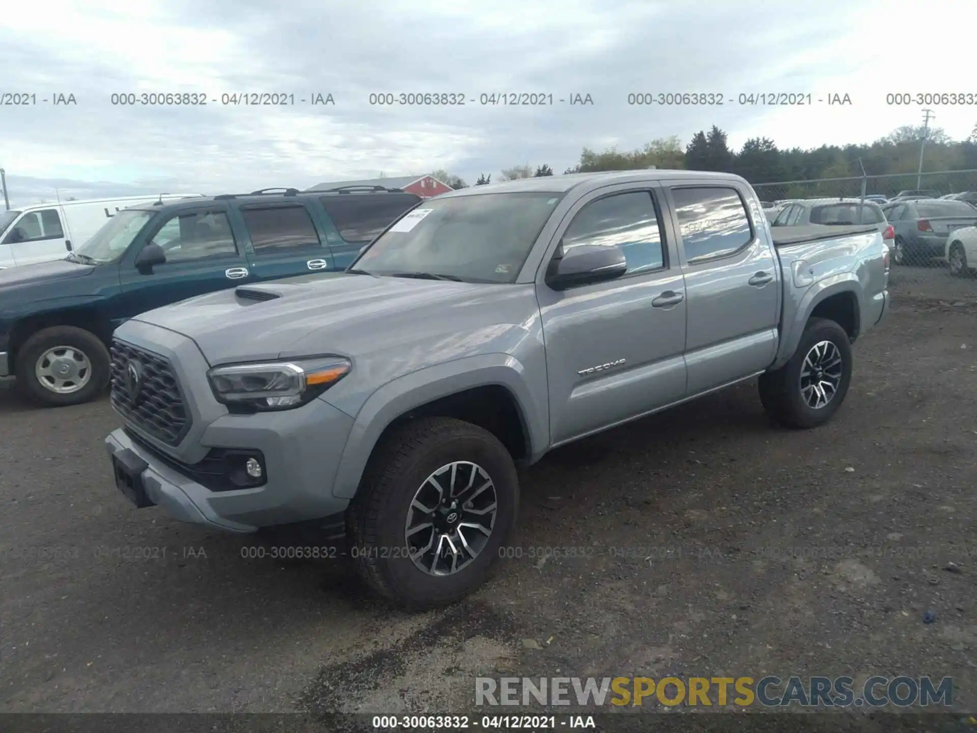 2 Photograph of a damaged car 3TMCZ5AN7LM311694 TOYOTA TACOMA 4WD 2020