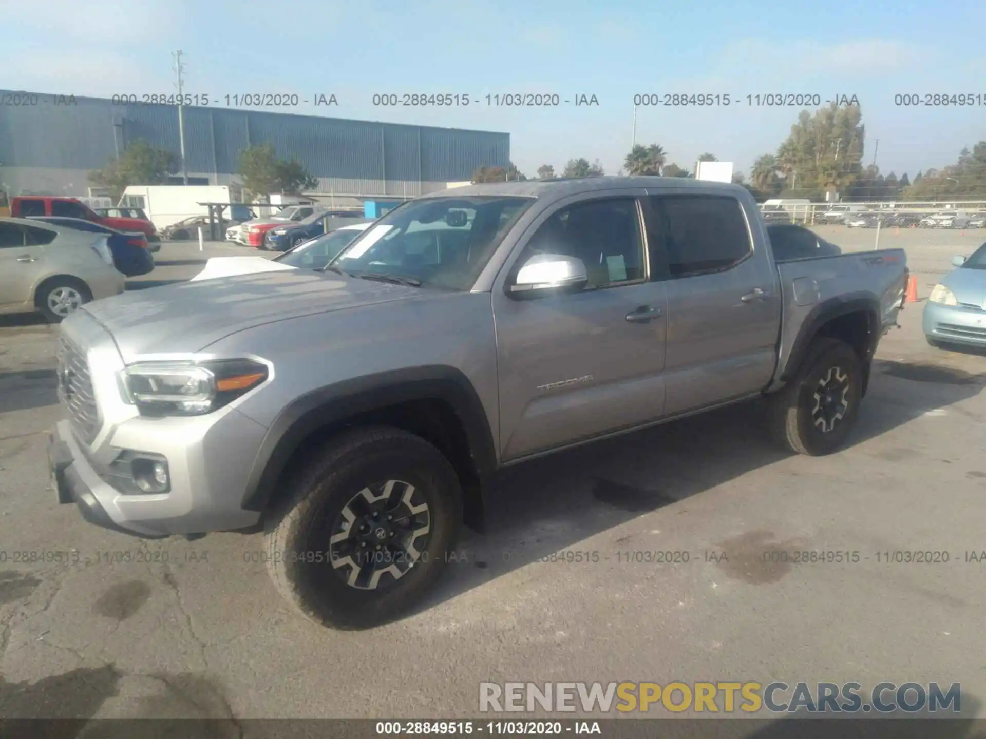 2 Photograph of a damaged car 3TMCZ5AN7LM324543 TOYOTA TACOMA 4WD 2020