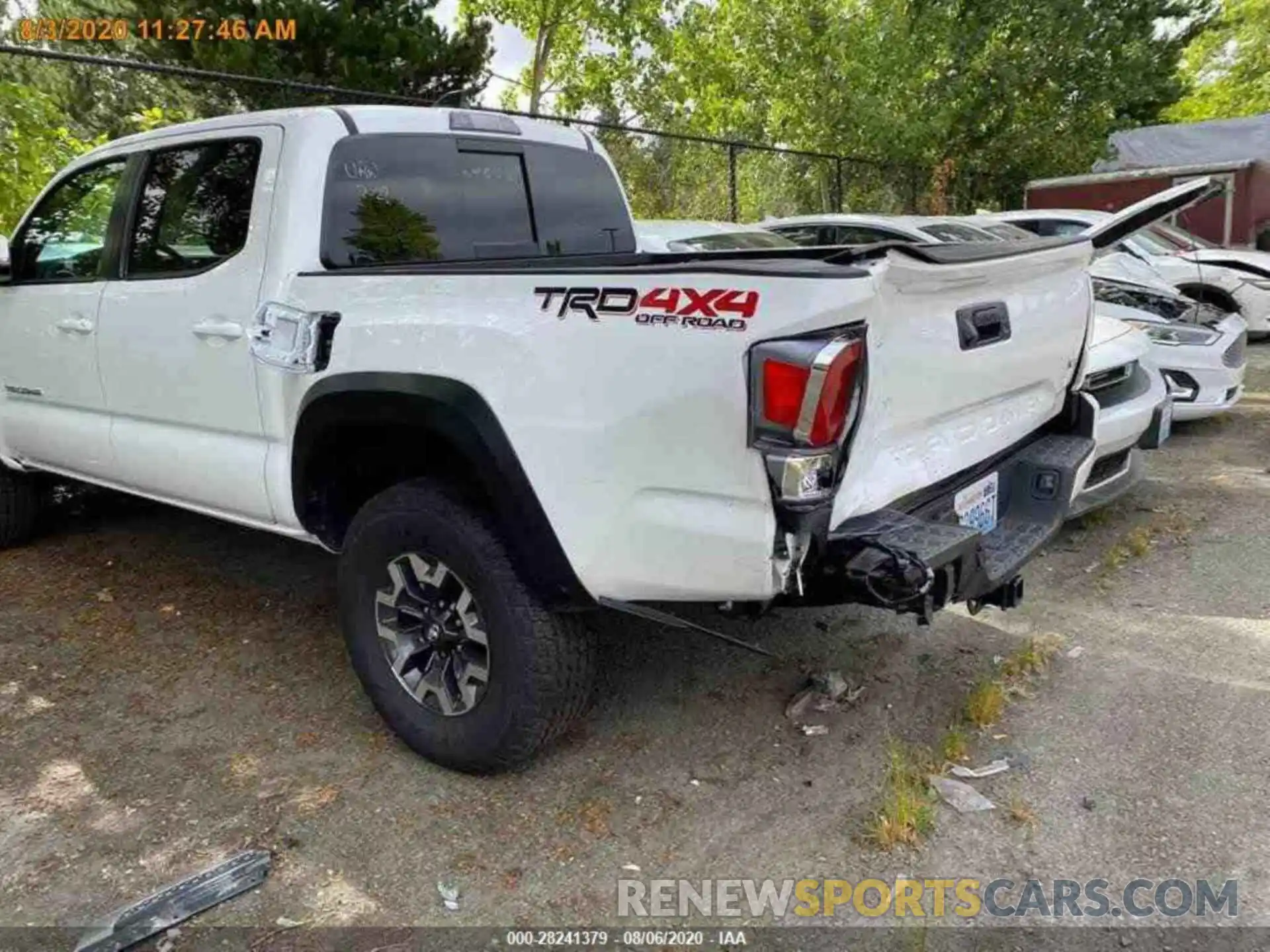 3 Photograph of a damaged car 3TMCZ5AN7LM327538 TOYOTA TACOMA 4WD 2020