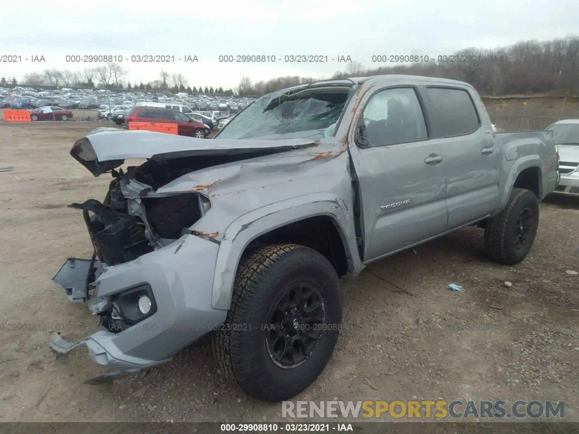 2 Photograph of a damaged car 3TMCZ5AN7LM332223 TOYOTA TACOMA 4WD 2020