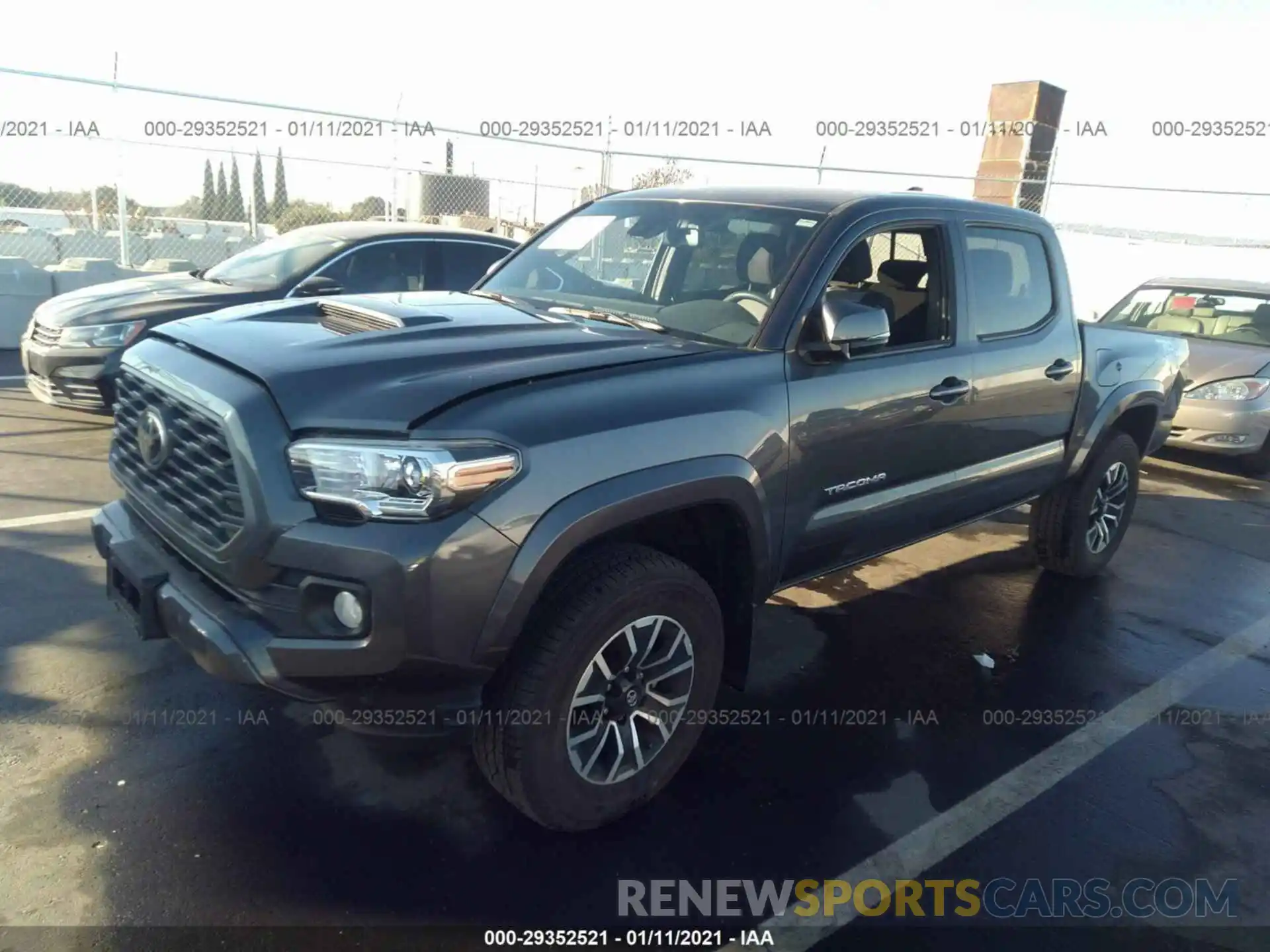 2 Photograph of a damaged car 3TMCZ5AN7LM345523 TOYOTA TACOMA 4WD 2020