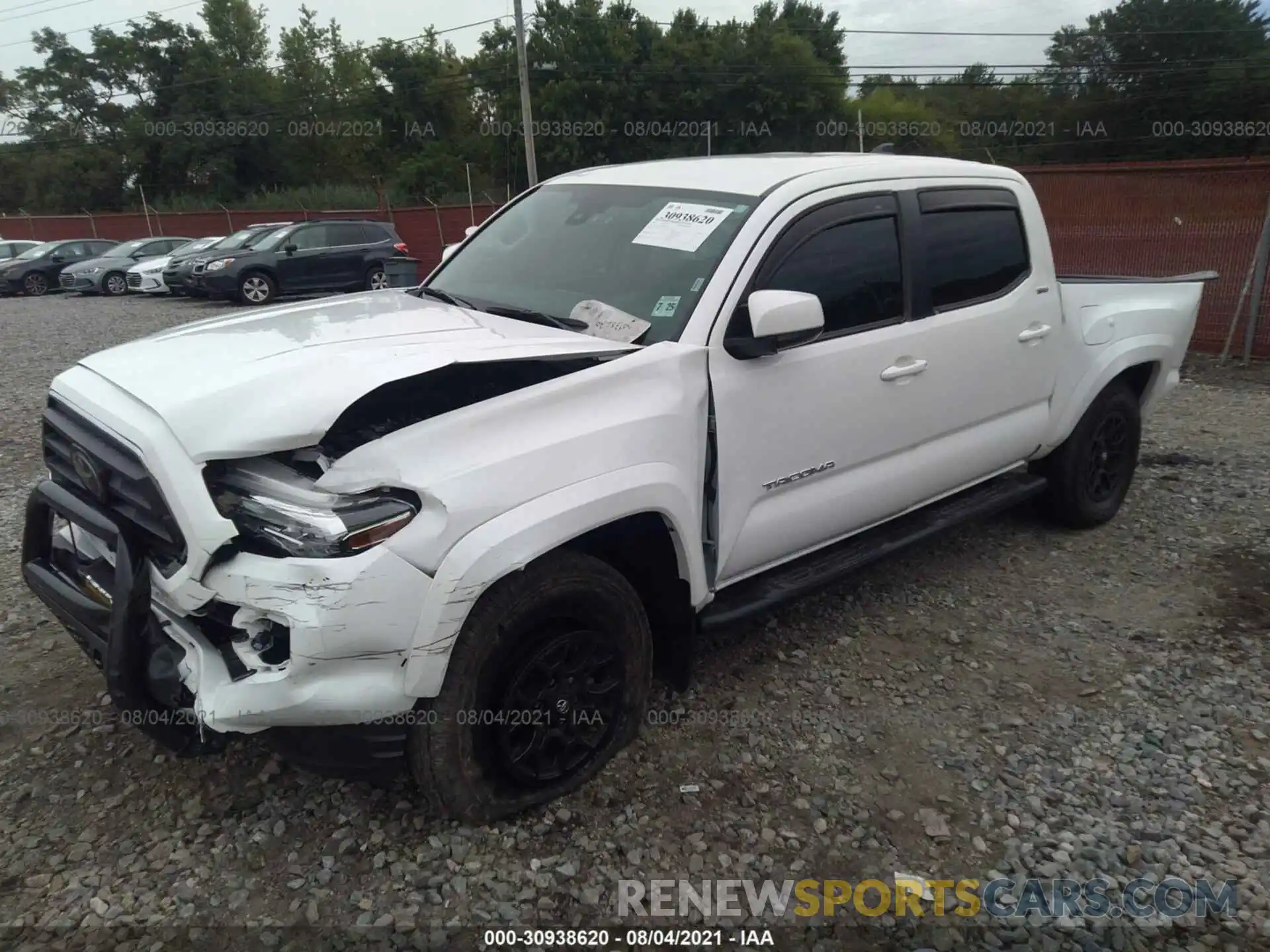 2 Photograph of a damaged car 3TMCZ5AN7LM346364 TOYOTA TACOMA 4WD 2020