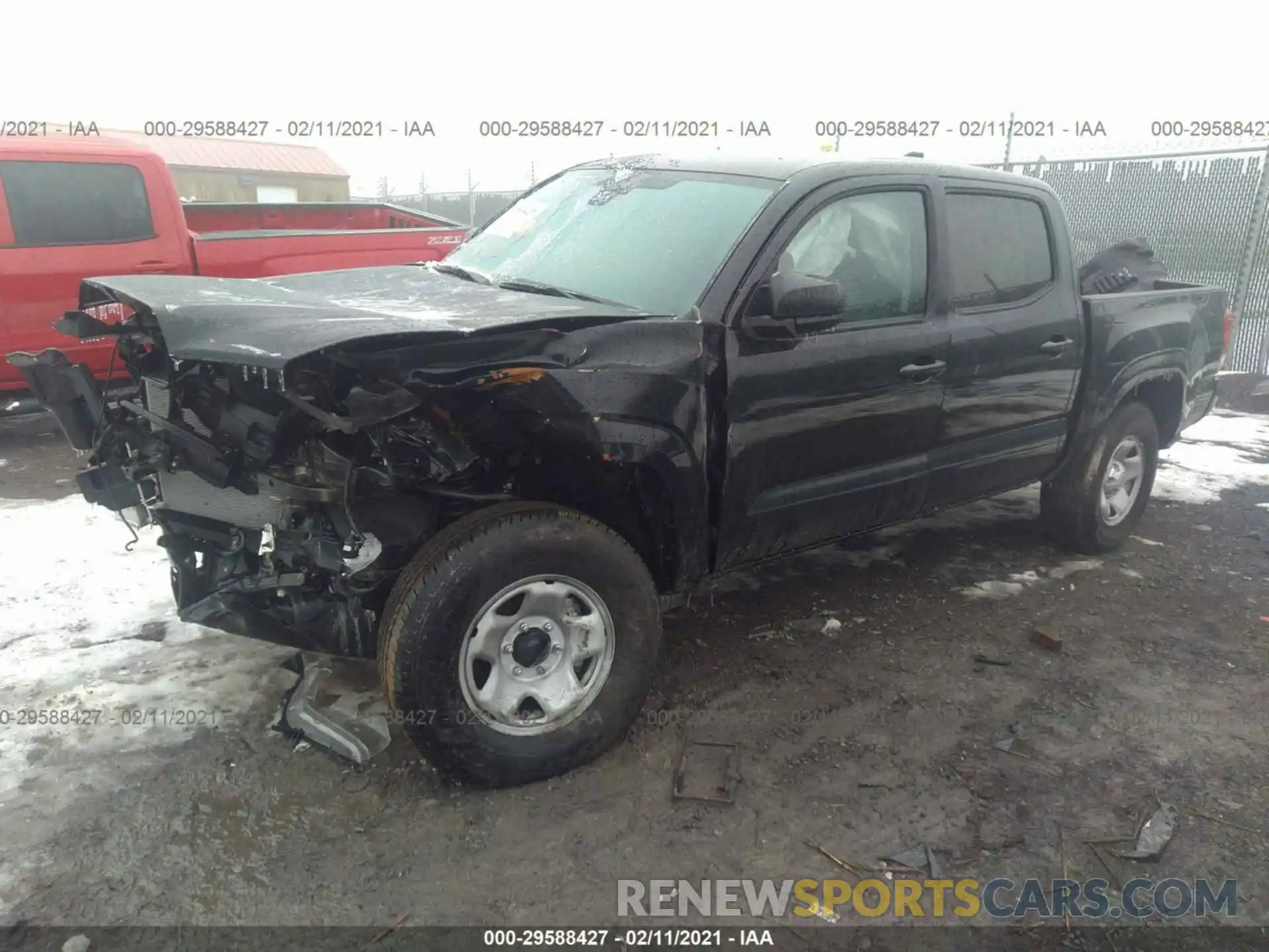 2 Photograph of a damaged car 3TMCZ5AN7LM350561 TOYOTA TACOMA 4WD 2020