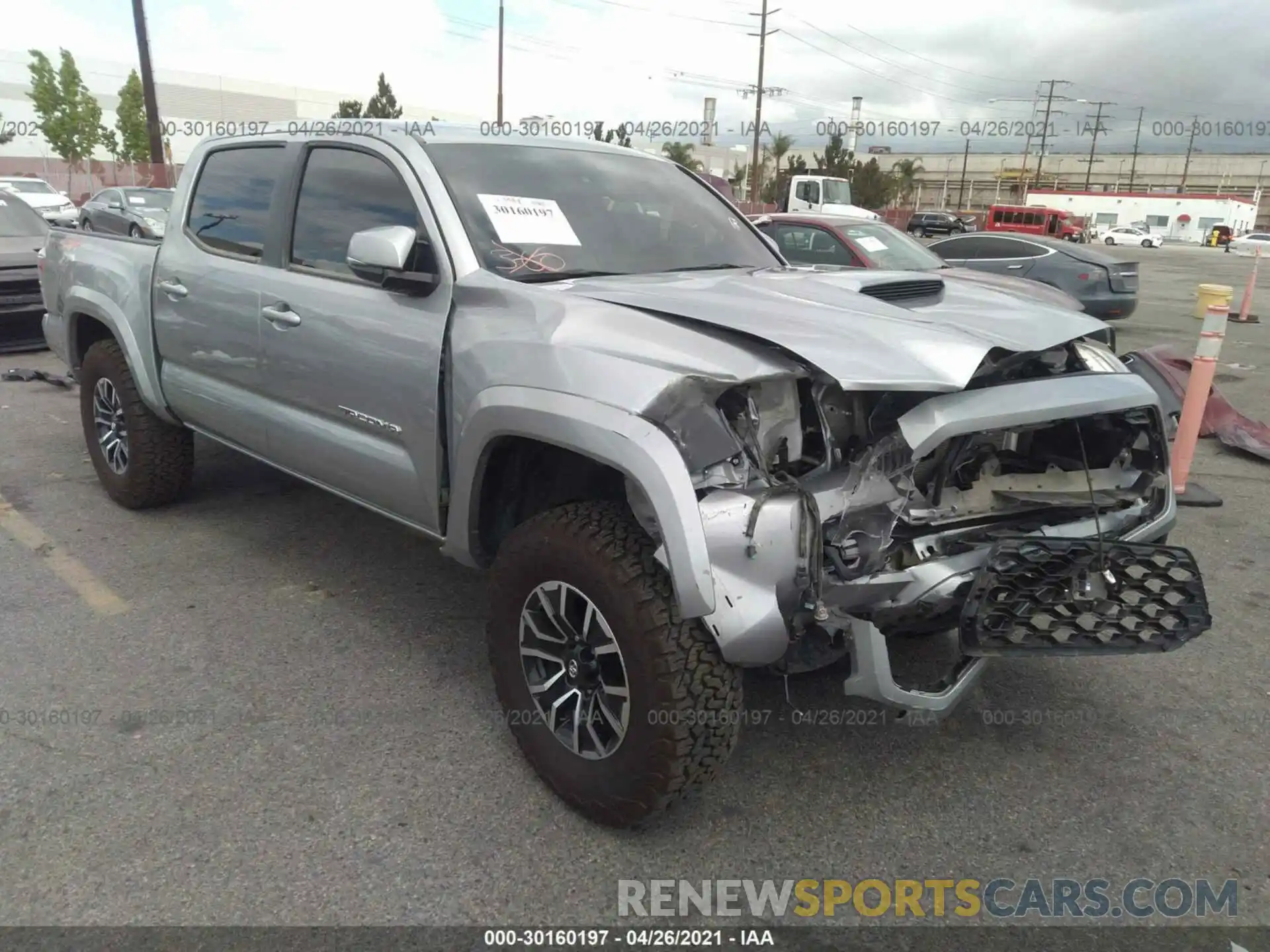 1 Photograph of a damaged car 3TMCZ5AN7LM352309 TOYOTA TACOMA 4WD 2020