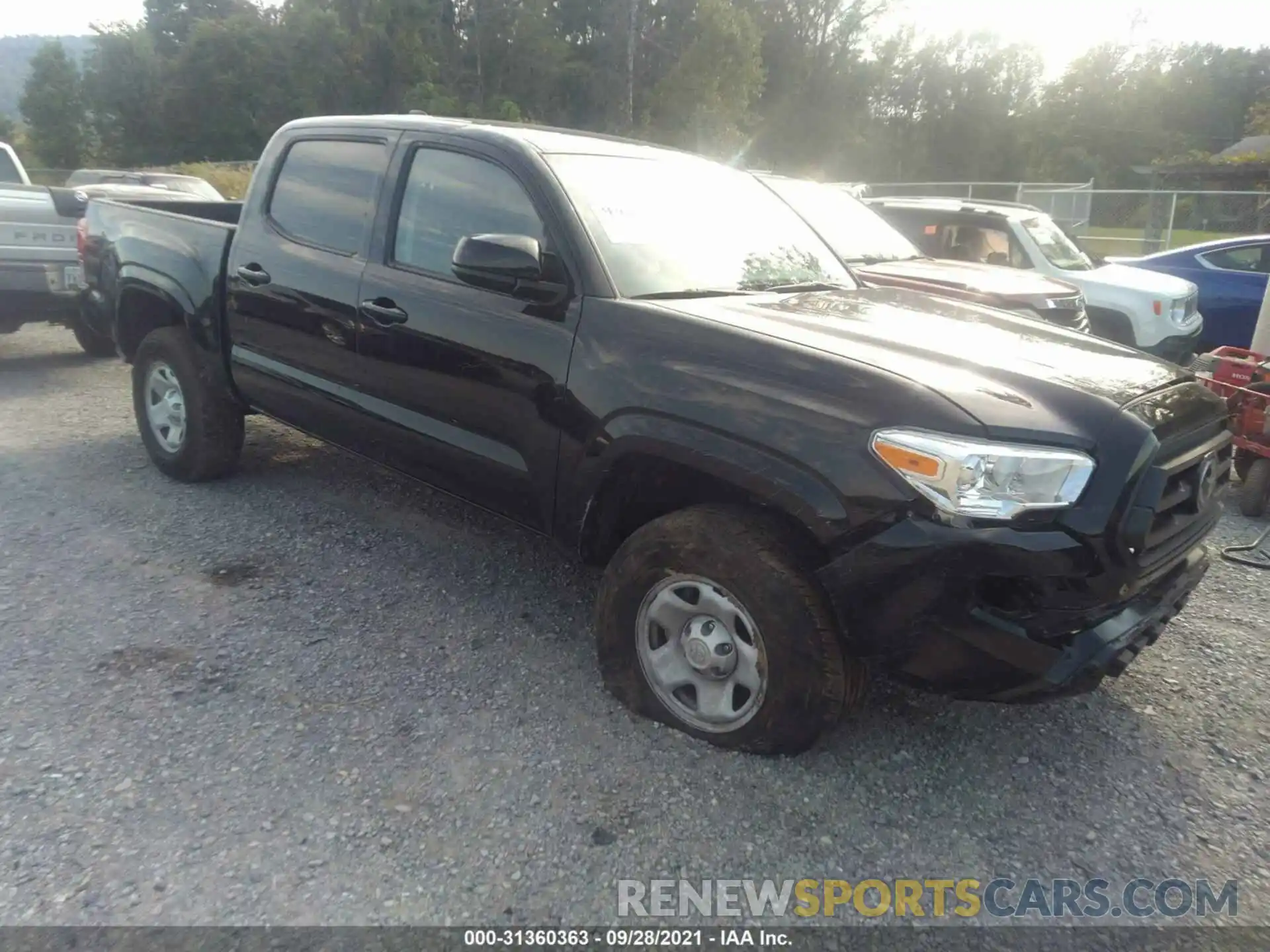 1 Photograph of a damaged car 3TMCZ5AN7LM358515 TOYOTA TACOMA 4WD 2020