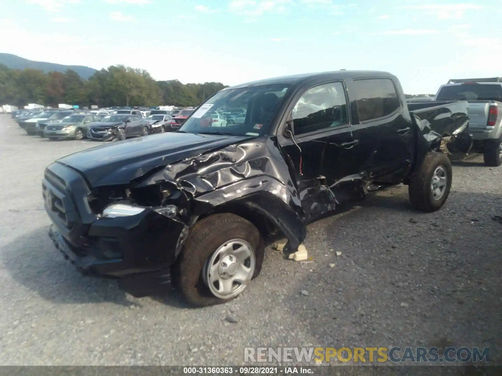 2 Photograph of a damaged car 3TMCZ5AN7LM358515 TOYOTA TACOMA 4WD 2020