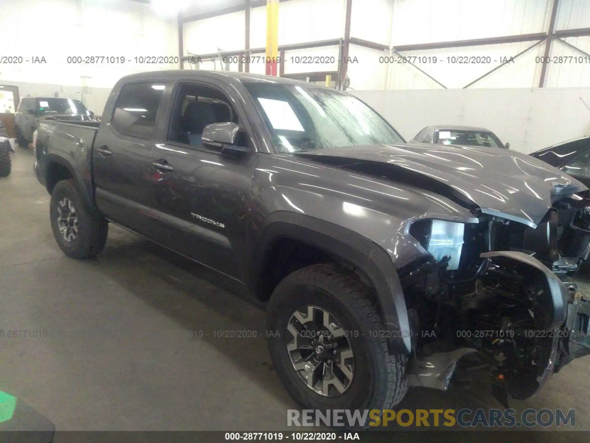 1 Photograph of a damaged car 3TMCZ5AN7LM360023 TOYOTA TACOMA 4WD 2020