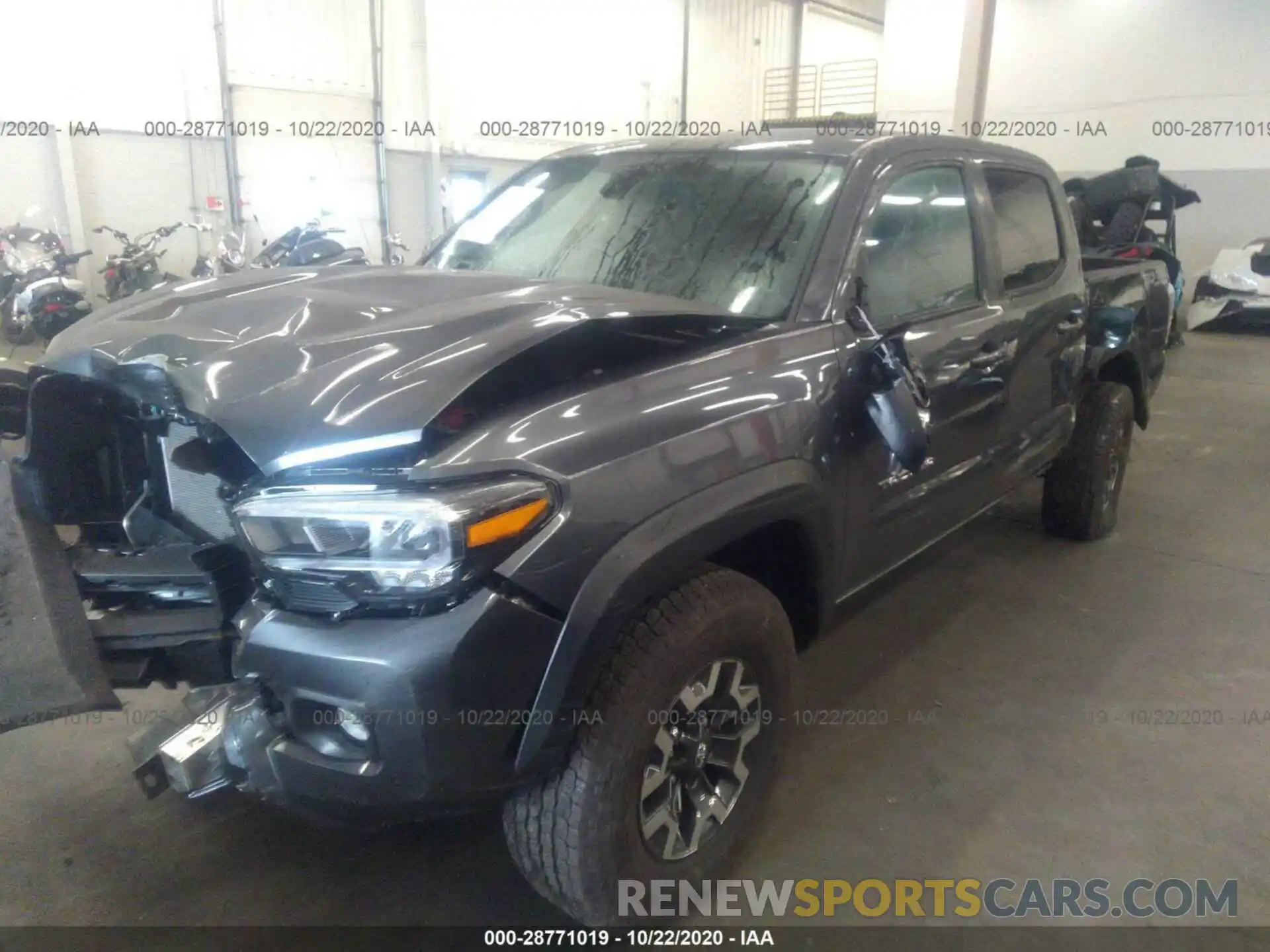 2 Photograph of a damaged car 3TMCZ5AN7LM360023 TOYOTA TACOMA 4WD 2020