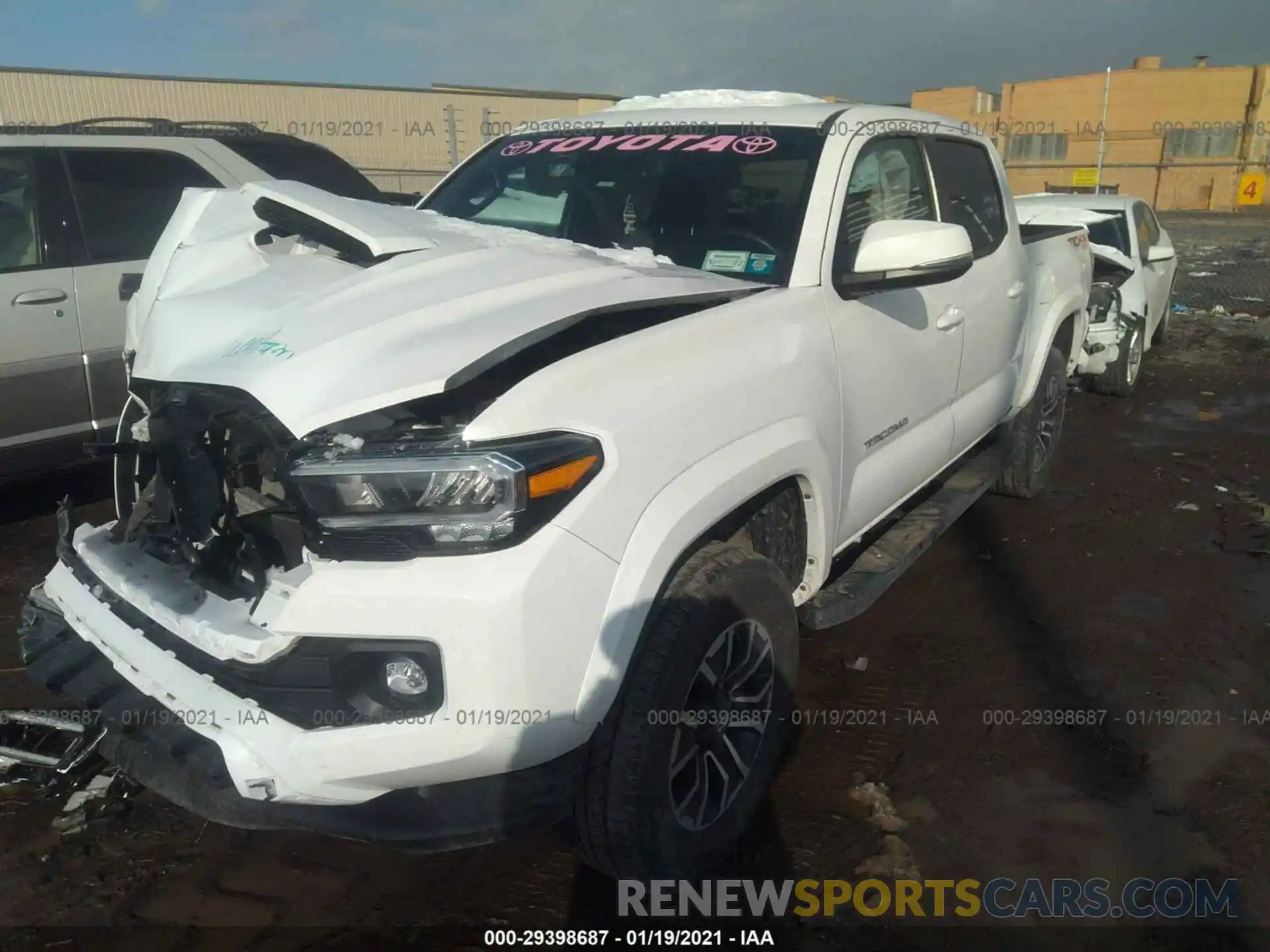 2 Photograph of a damaged car 3TMCZ5AN8LM288569 TOYOTA TACOMA 4WD 2020