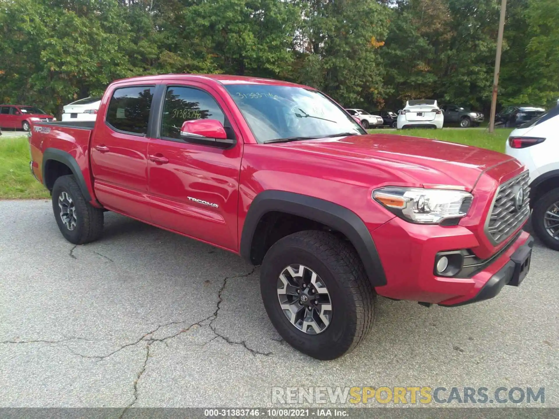 1 Photograph of a damaged car 3TMCZ5AN8LM293450 TOYOTA TACOMA 4WD 2020