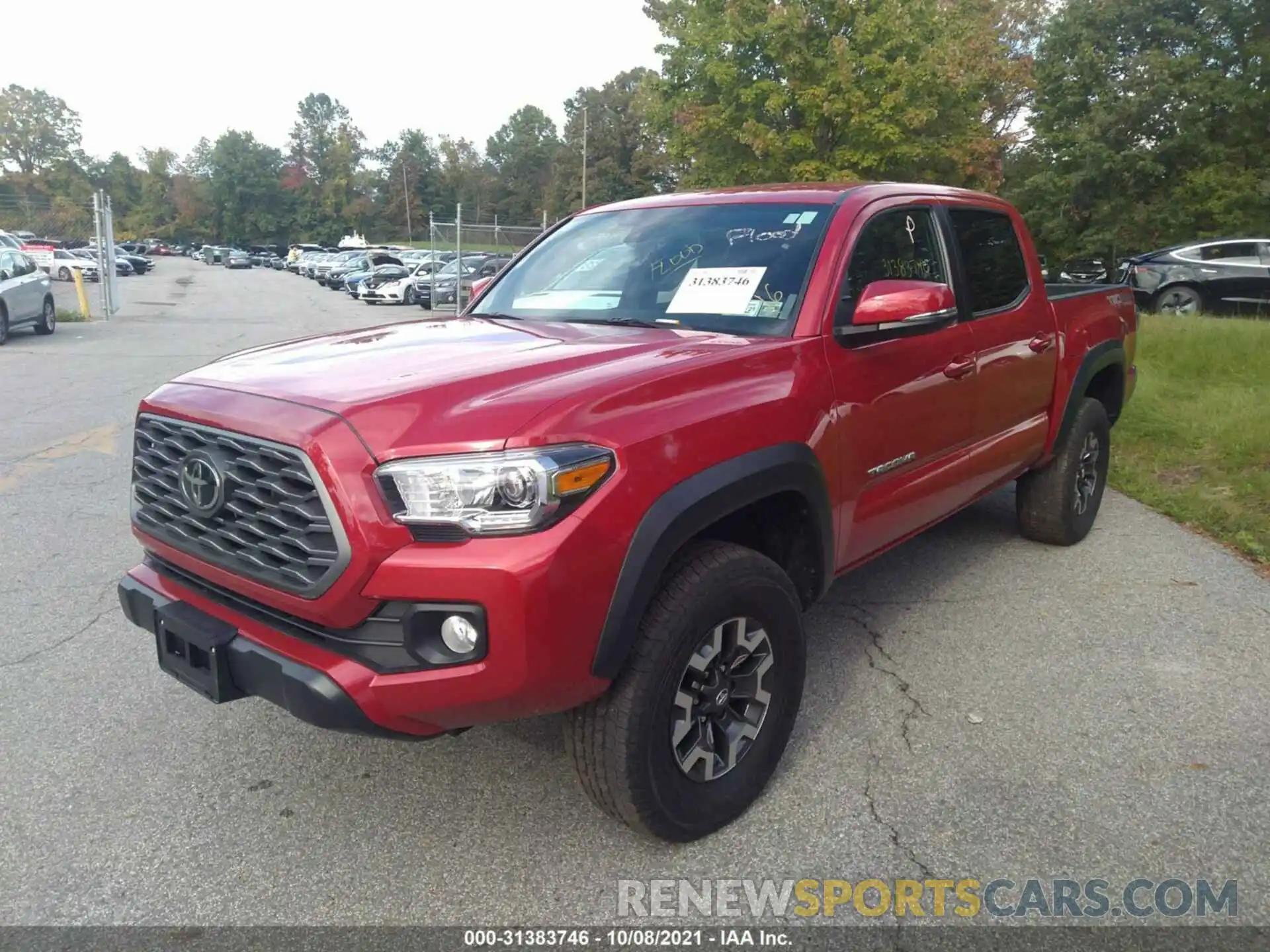 2 Photograph of a damaged car 3TMCZ5AN8LM293450 TOYOTA TACOMA 4WD 2020